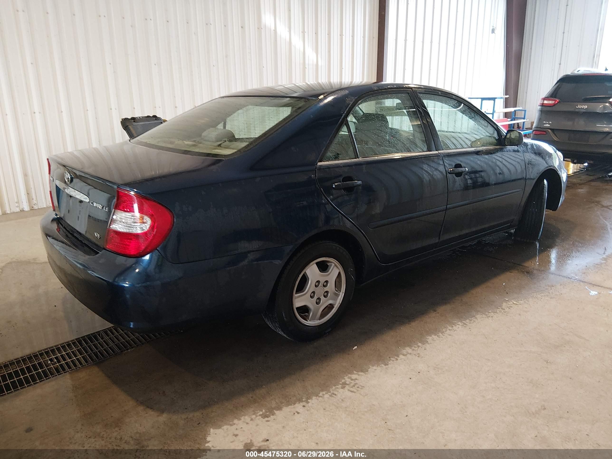 2003 Toyota Camry Le V6 Blue vin: 4T1BF32K83U043663