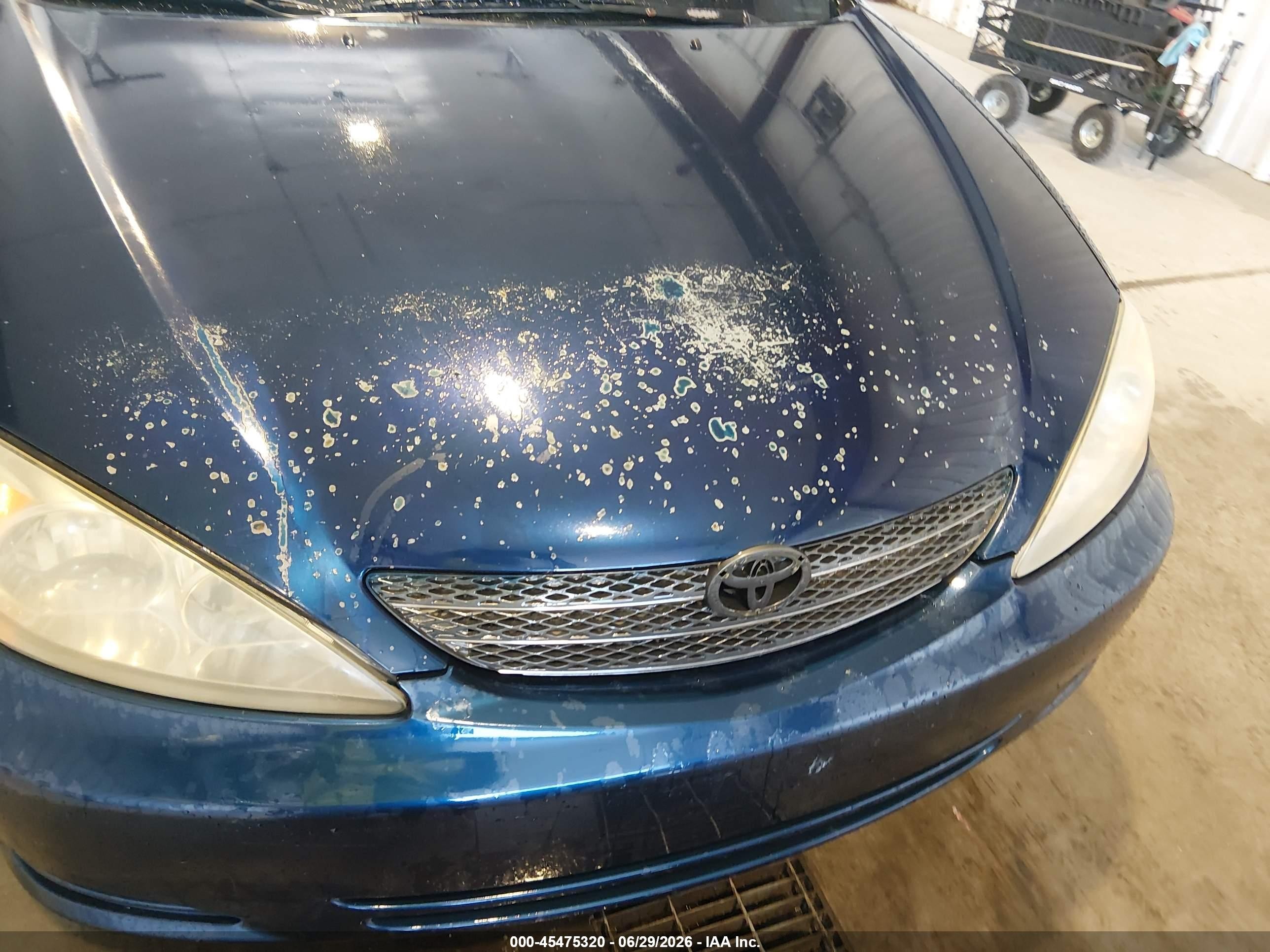 2003 Toyota Camry Le V6 Blue vin: 4T1BF32K83U043663