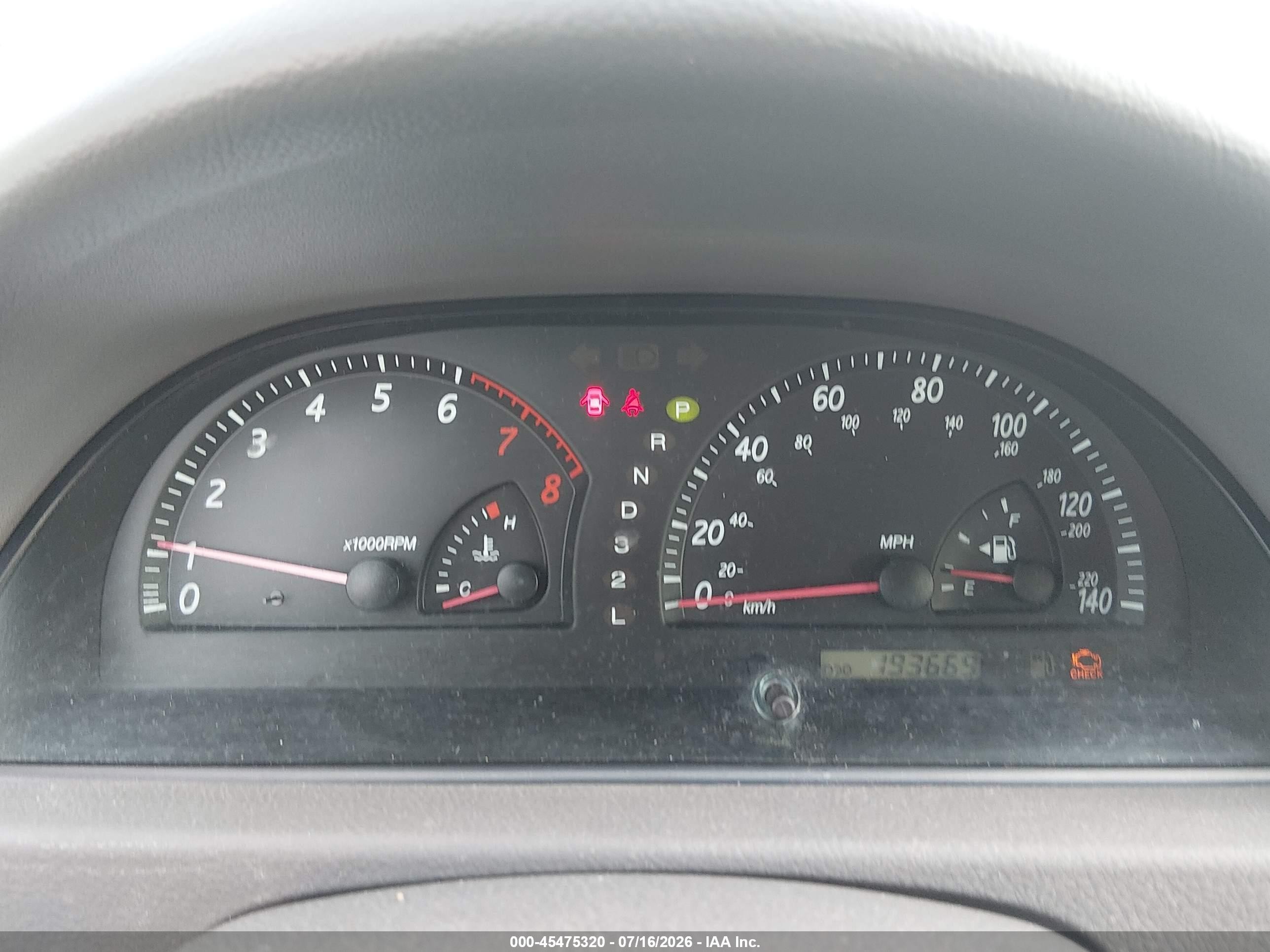 2003 Toyota Camry Le V6 Blue vin: 4T1BF32K83U043663