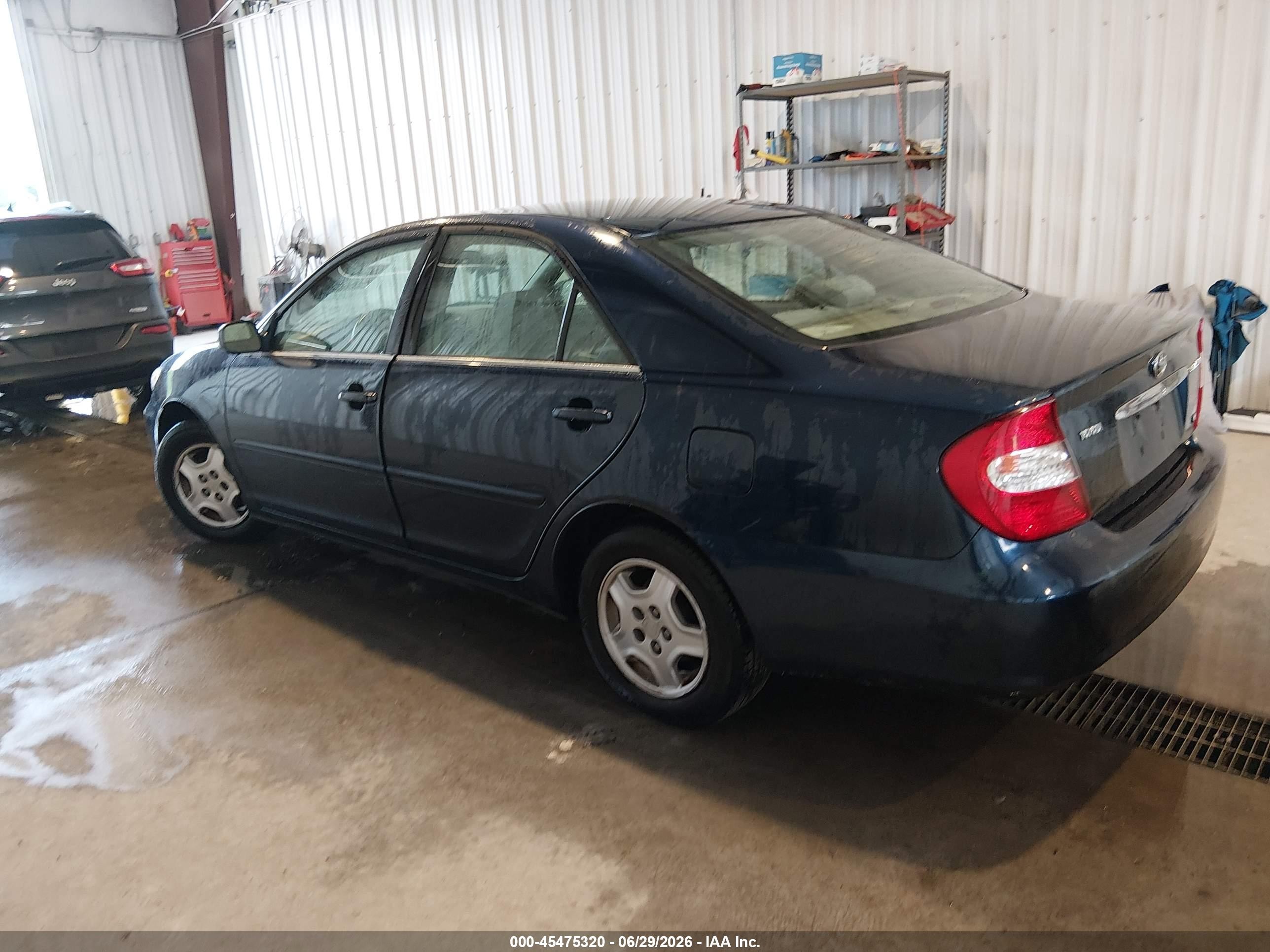 2003 Toyota Camry Le V6 Blue vin: 4T1BF32K83U043663