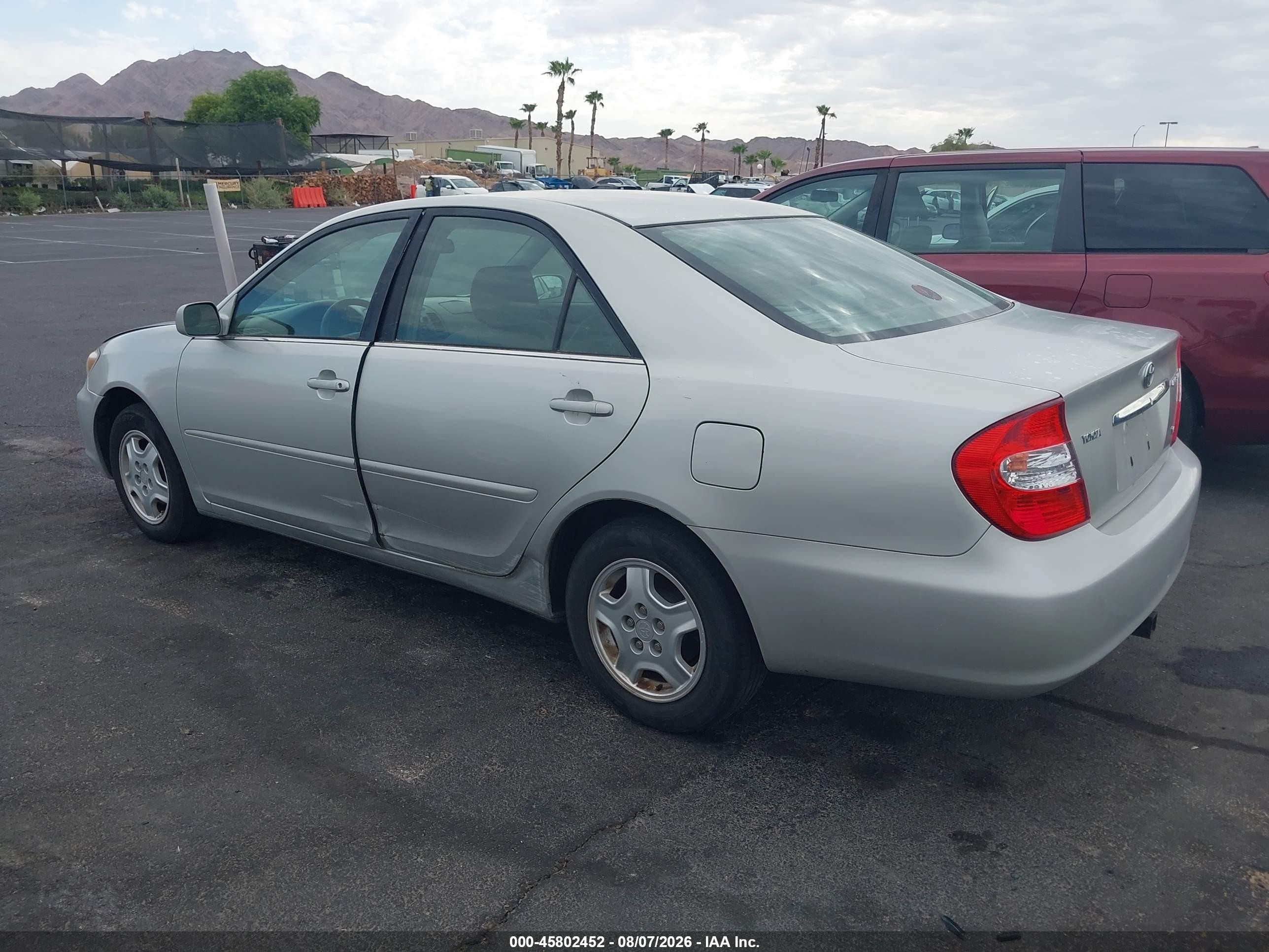 2003 Toyota Camry Le V6 Silver vin: 4T1BF32K83U051097