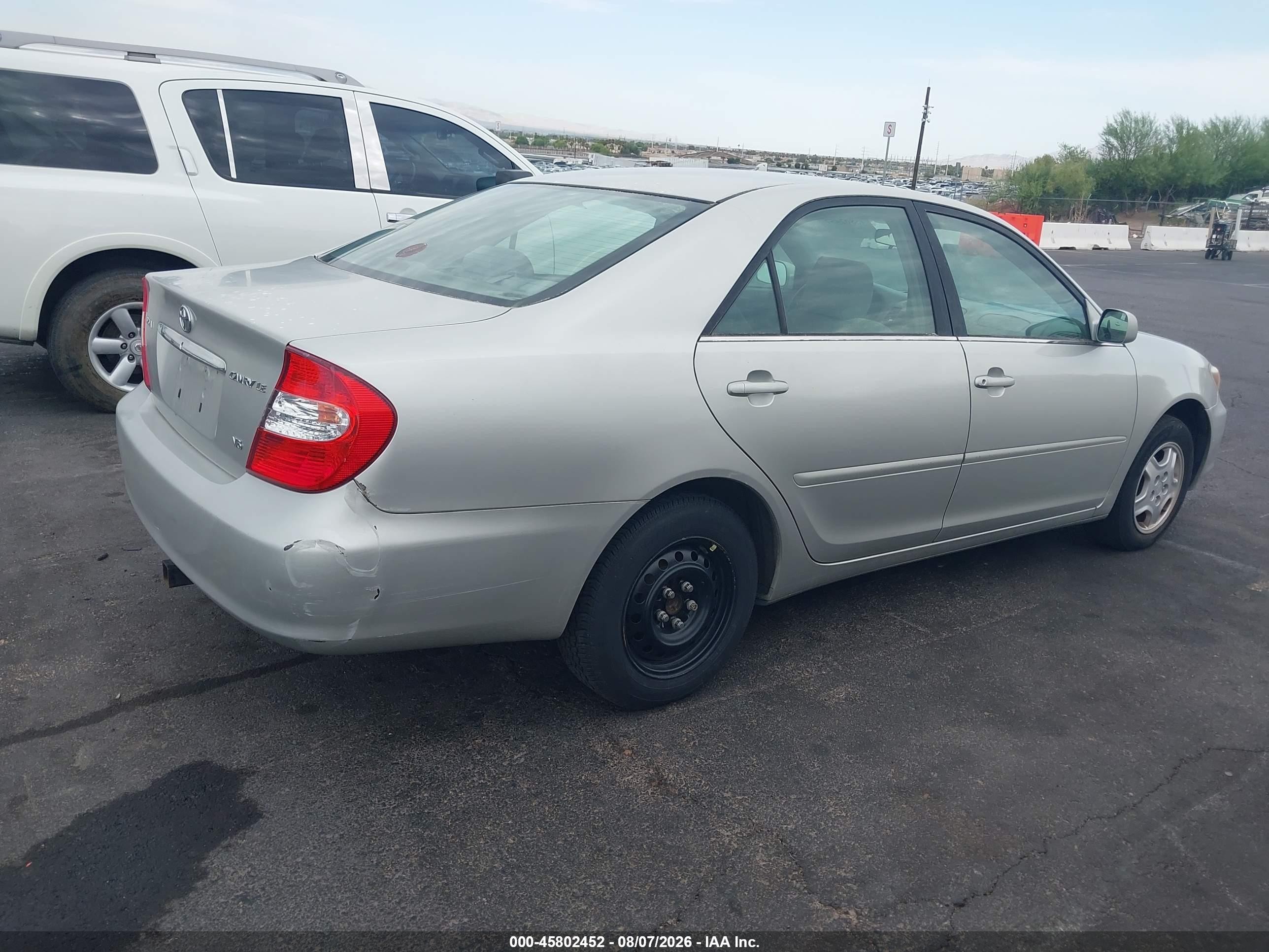 2003 Toyota Camry Le V6 Silver vin: 4T1BF32K83U051097