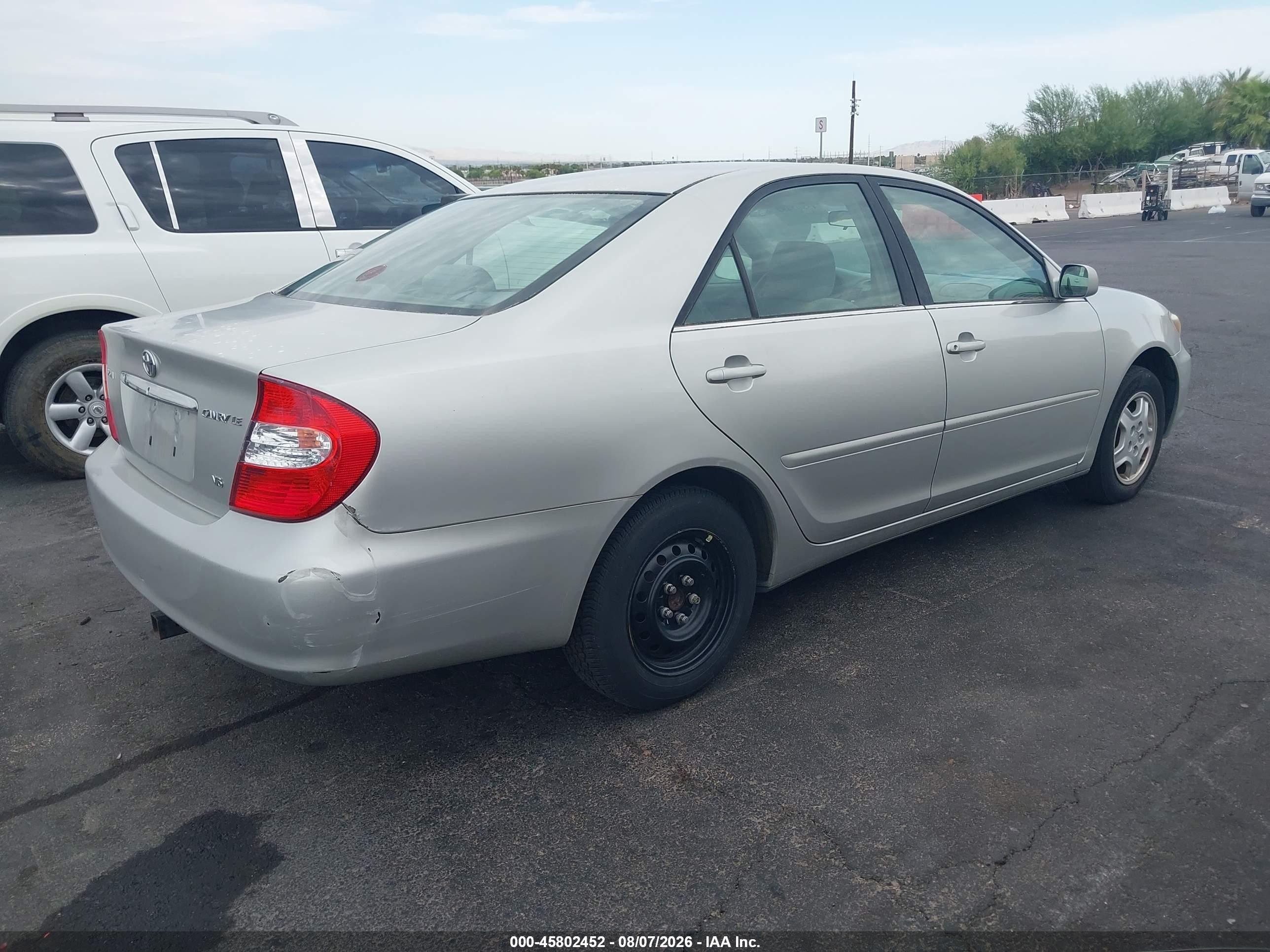 2003 Toyota Camry Le V6 Silver vin: 4T1BF32K83U051097