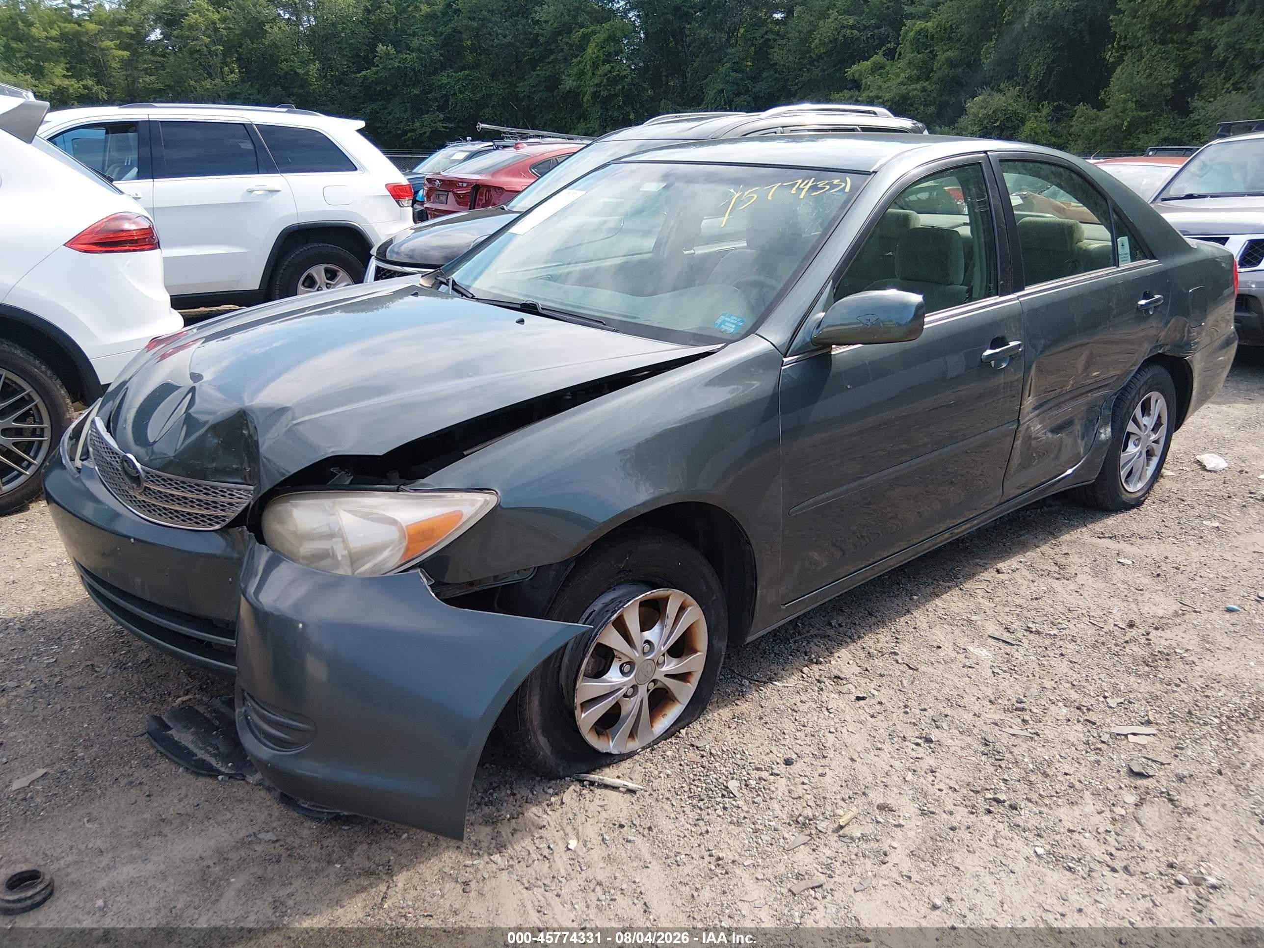 2004 Toyota Camry Le V6 Green vin: 4T1BF32K84U069794