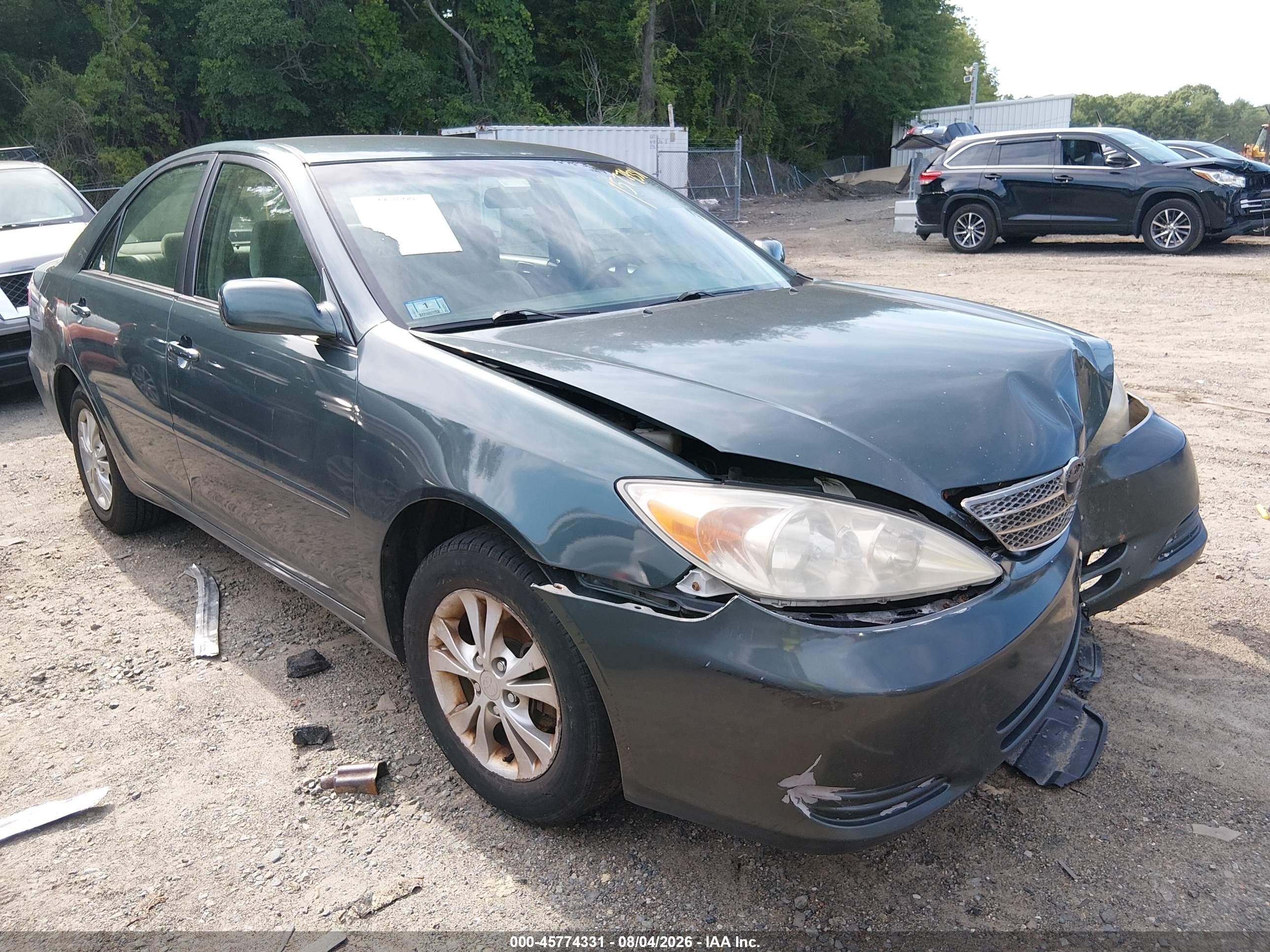 2004 Toyota Camry Le V6 Green vin: 4T1BF32K84U069794