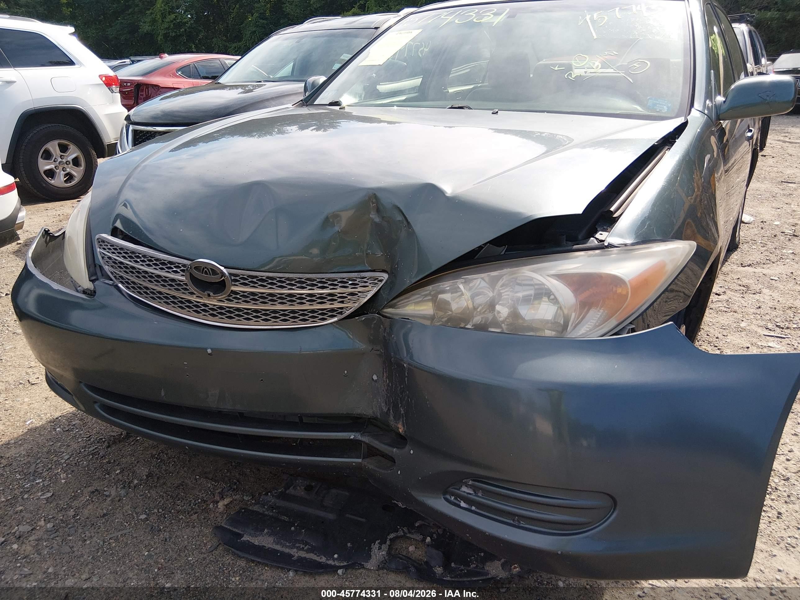 2004 Toyota Camry Le V6 Green vin: 4T1BF32K84U069794