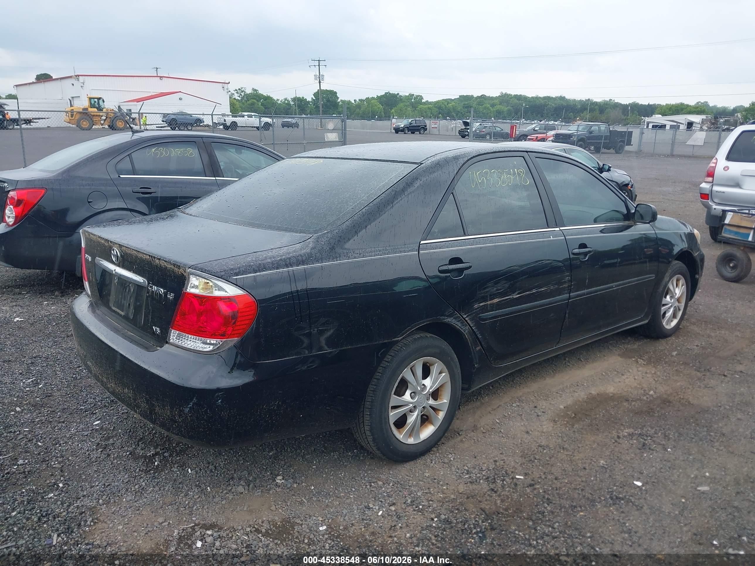 2005 Toyota Camry Le V6 Black vin: 4T1BF32K85U082756