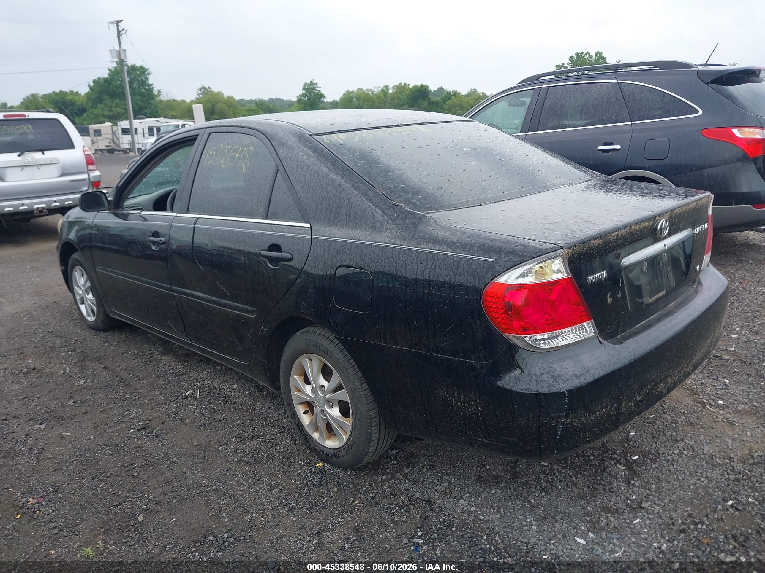 2005 Toyota Camry Le V6 Black vin: 4T1BF32K85U082756