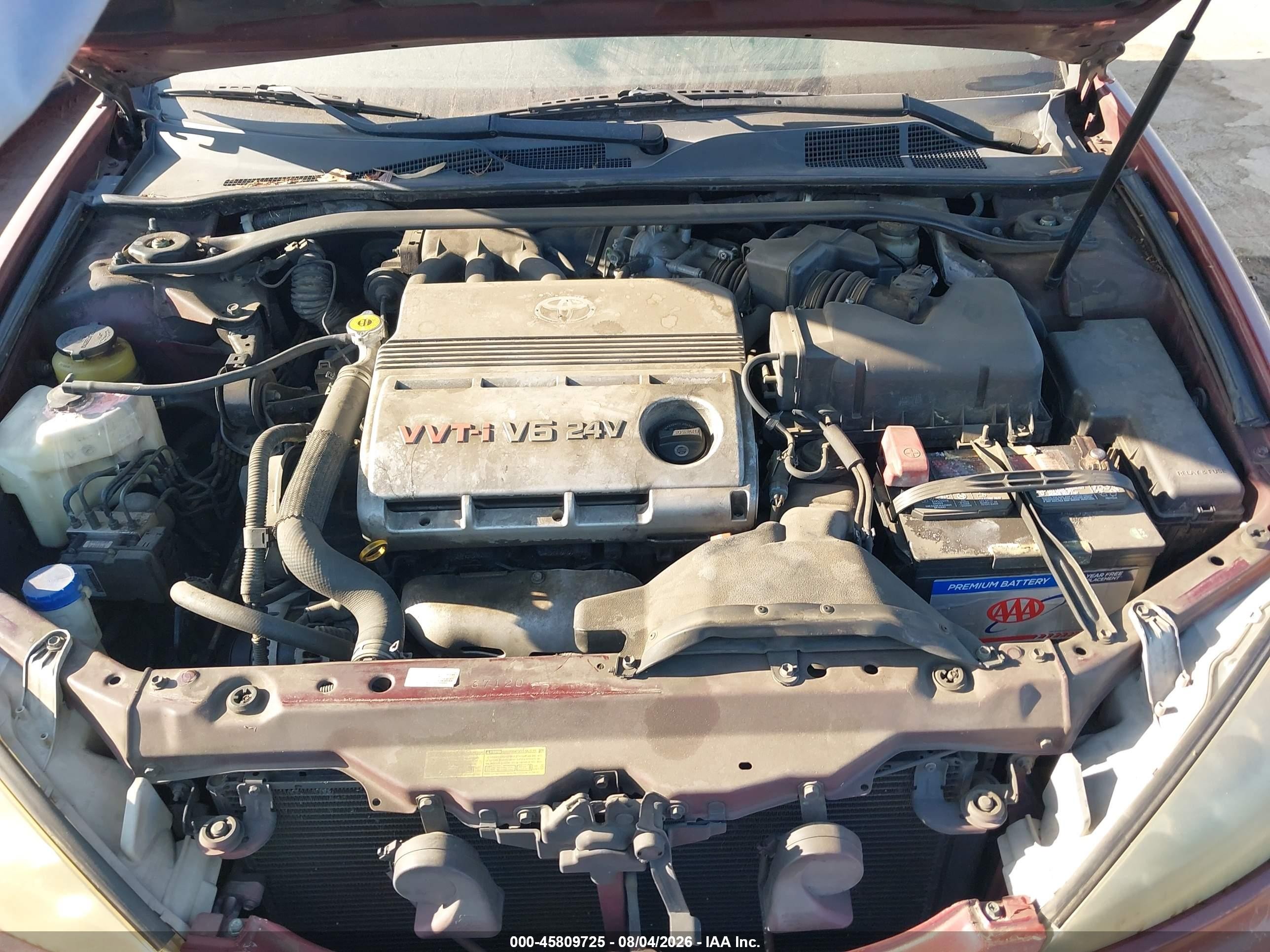2006 Toyota Camry Le V6 Red vin: 4T1BF32K86U120018