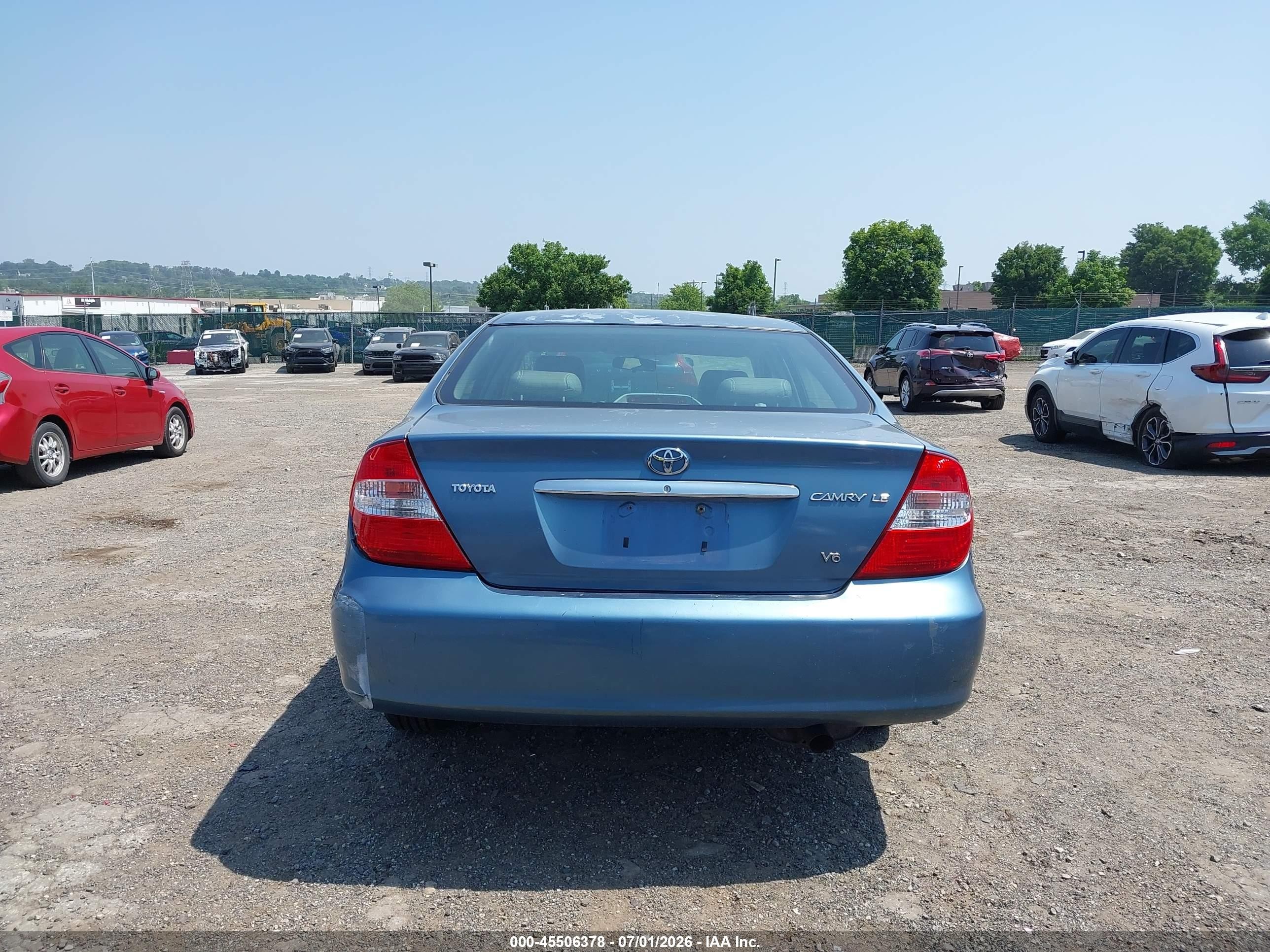 2004 Toyota Camry Le V6 Синий vin: 4T1BF32K94U583508