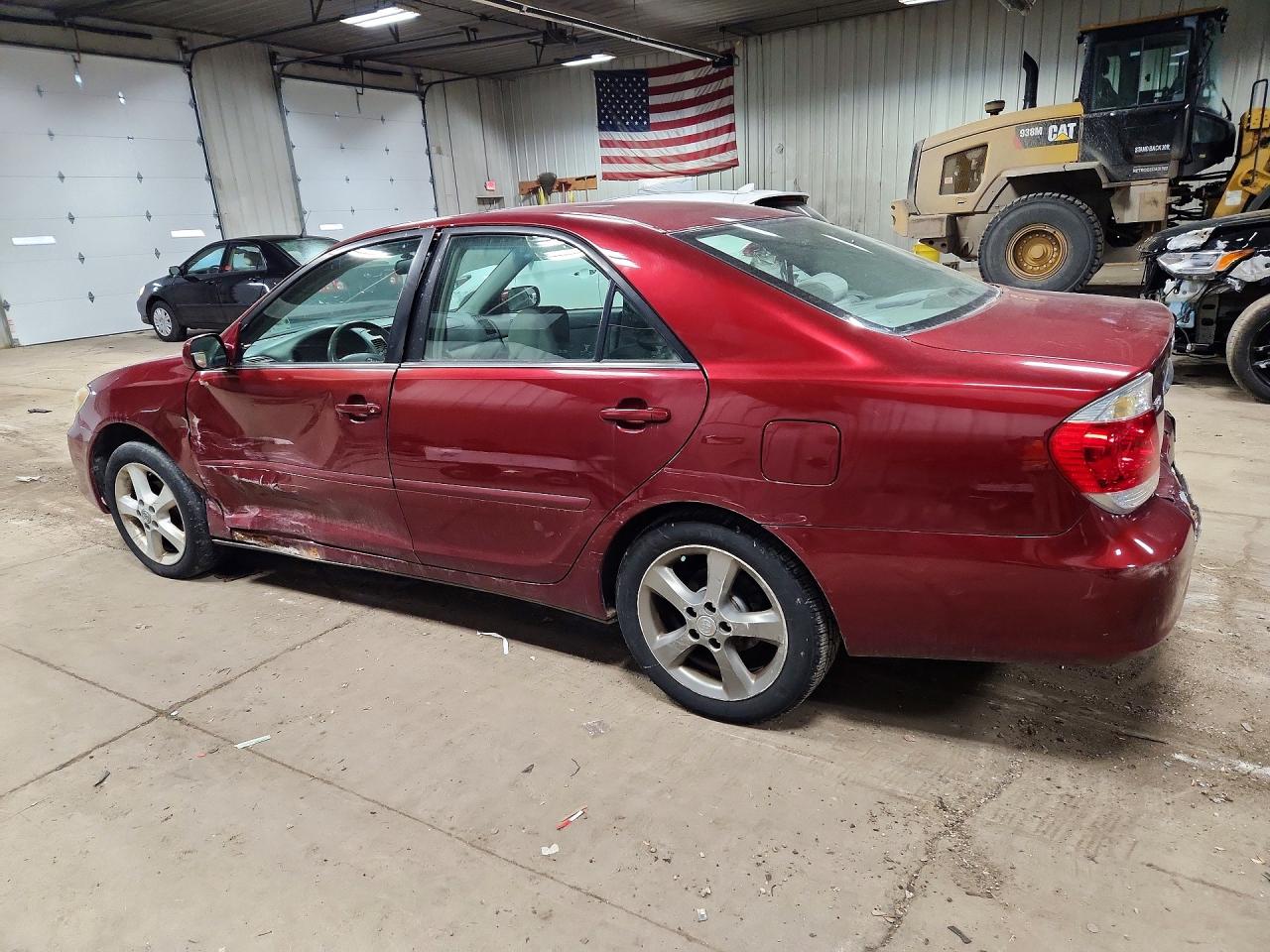 2005 Toyota Camry Le V6 Burgundy vin: 4T1BF32K95U096214