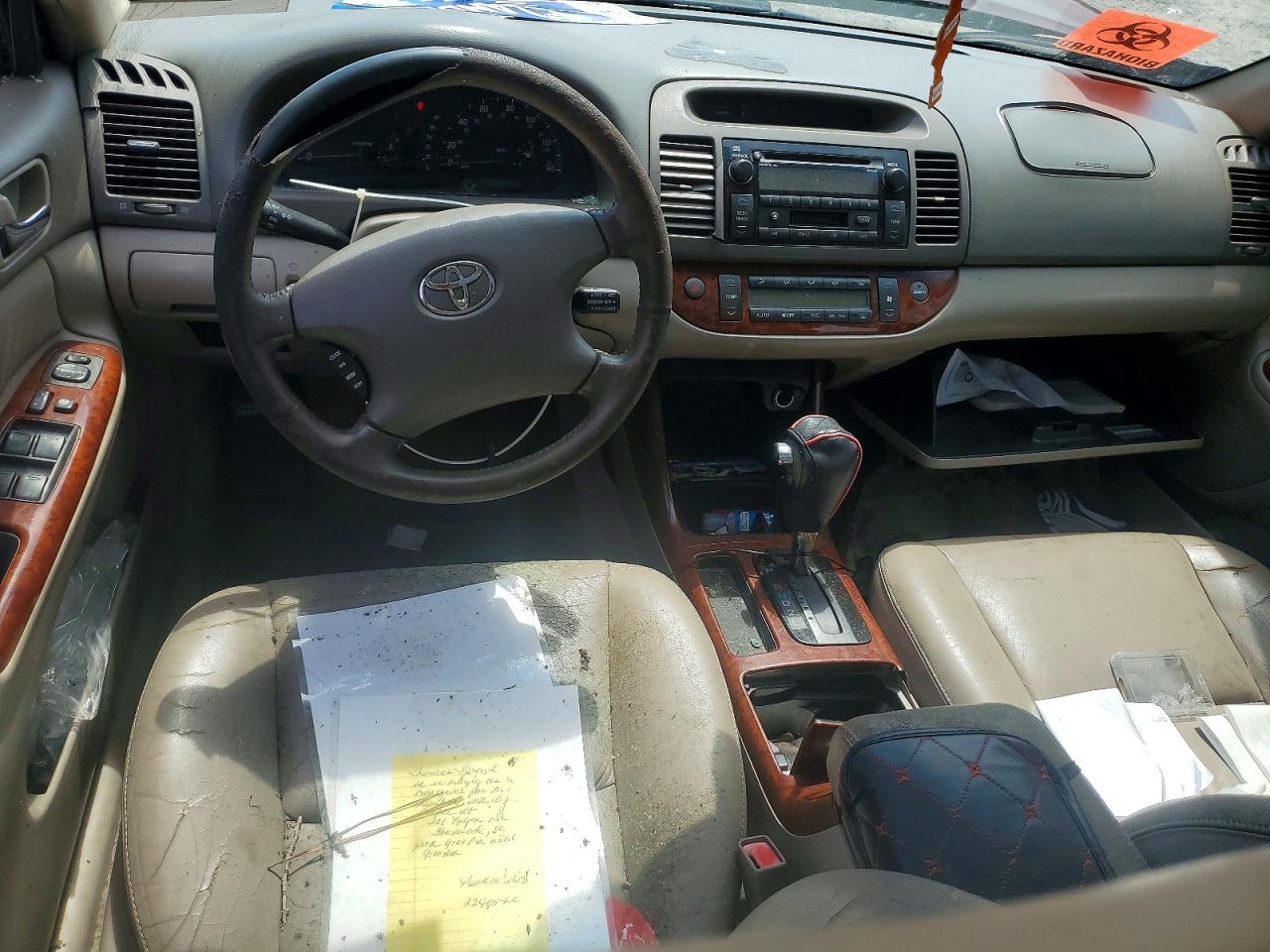2002 Toyota Camry Xle V6 Burgundy vin: 4T1BF32KX2U025518