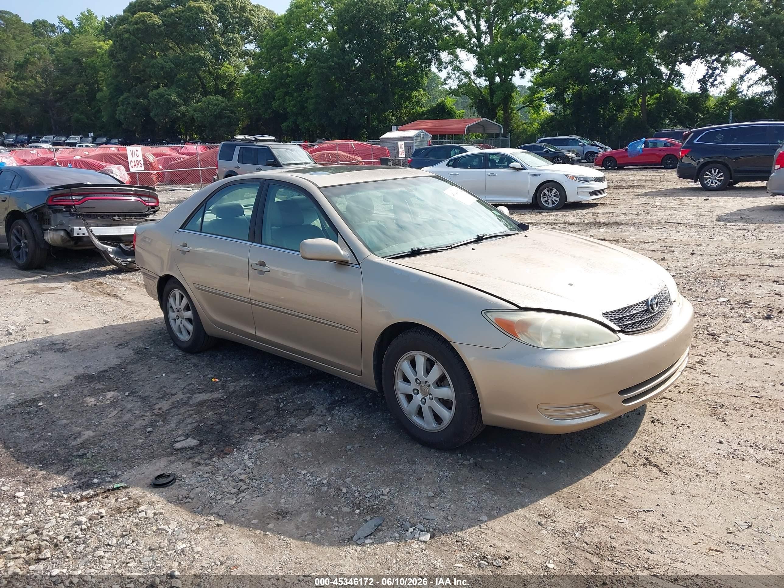 2002 Toyota Camry Xle Champagne vin: 4T1BF32KX2U034302