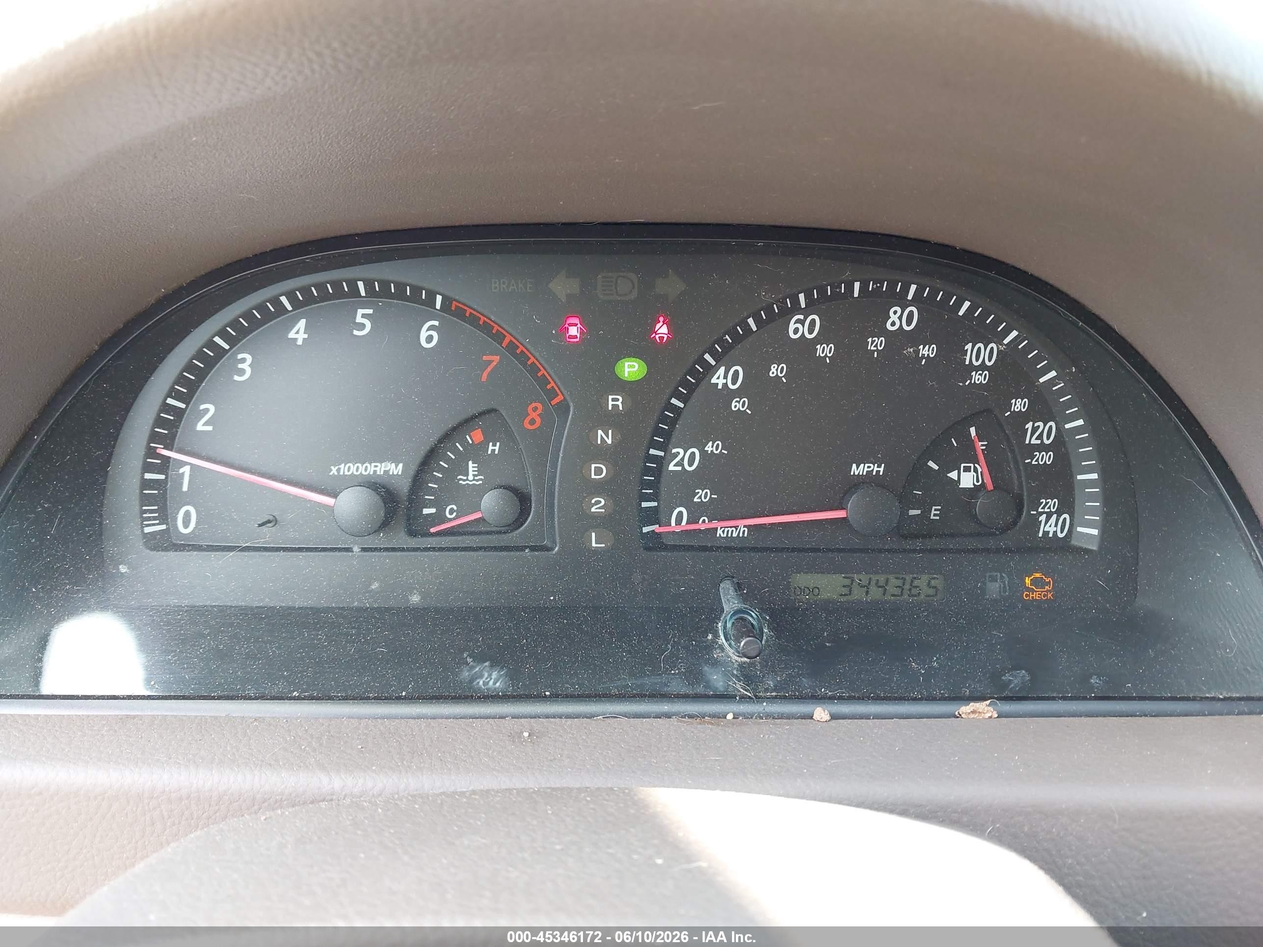 2002 Toyota Camry Xle Champagne vin: 4T1BF32KX2U034302