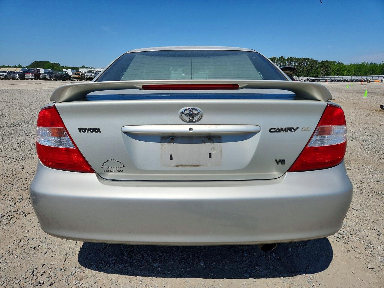 2003 Toyota Camry Se V6 Silver vin: 4T1BF32KX3U037508