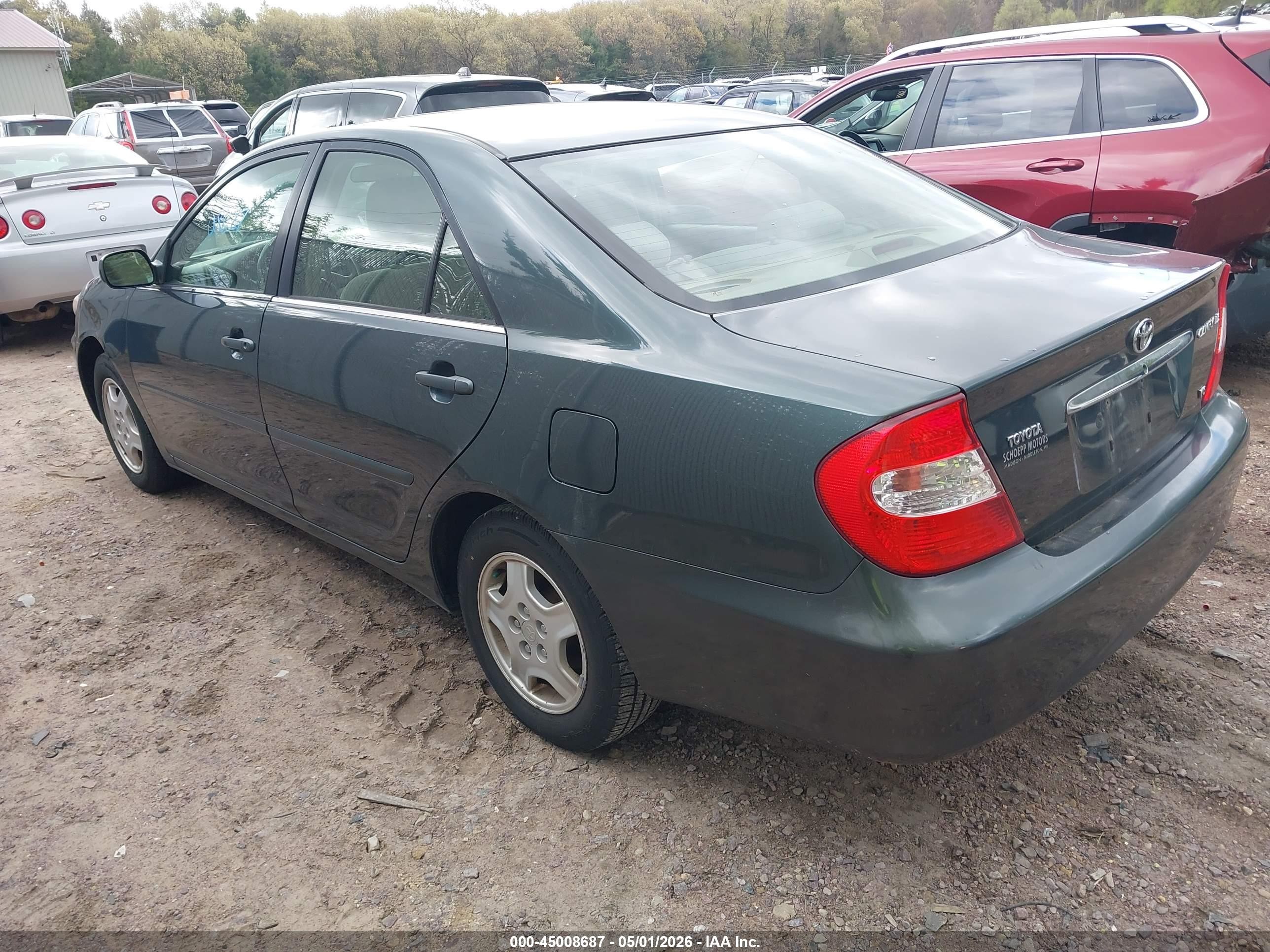 2003 Toyota Camry Le V6 Green vin: 4T1BF32KX3U543856