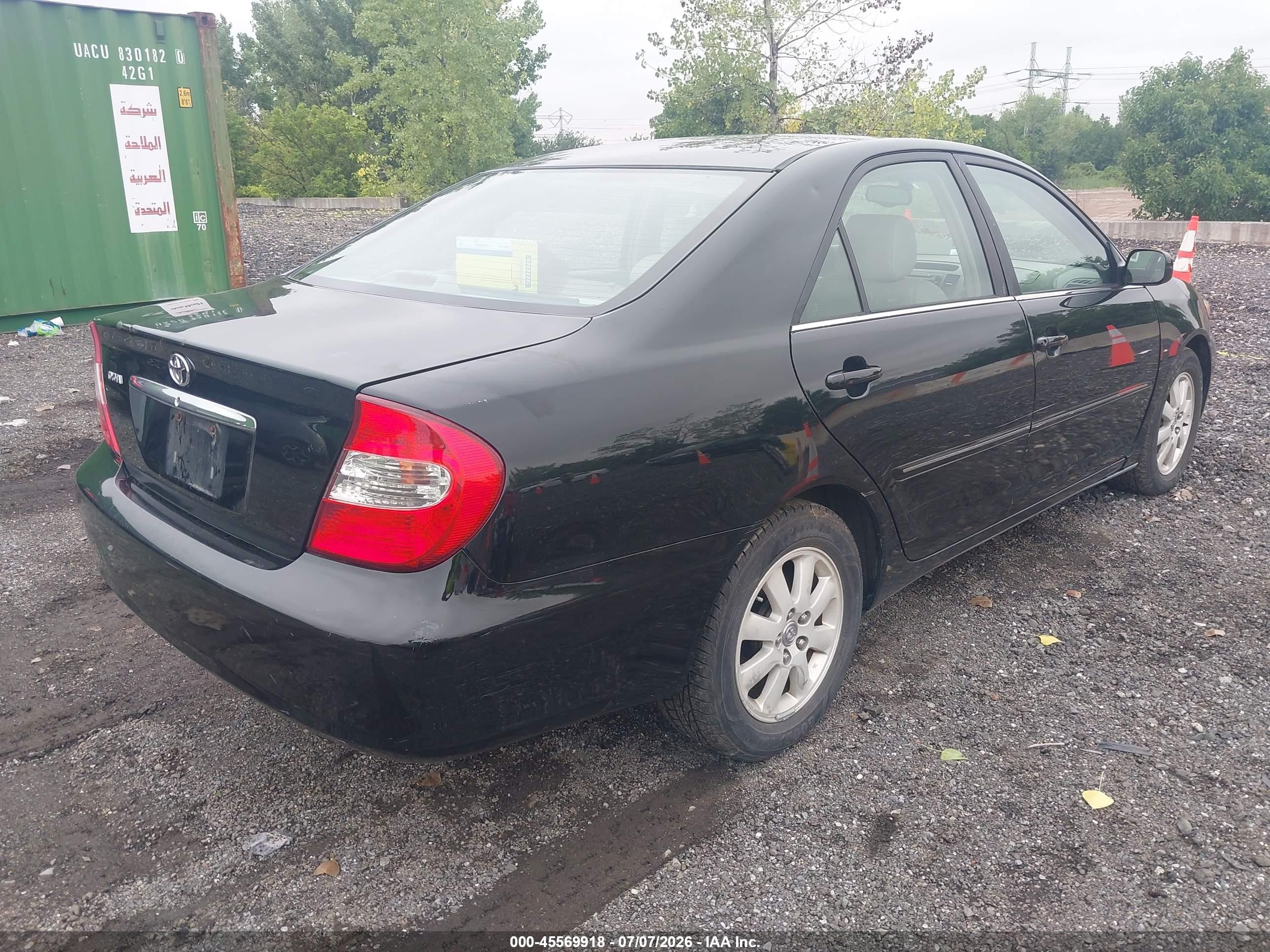 2004 Toyota Camry Xle V6 Black vin: 4T1BF32KX4U070753