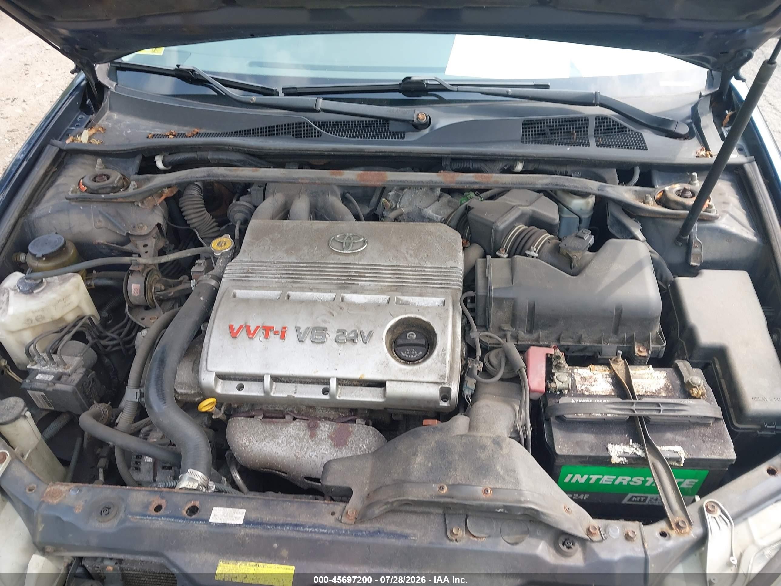 2004 Toyota Camry Le V6 Blue vin: 4T1BF32KX4U078366
