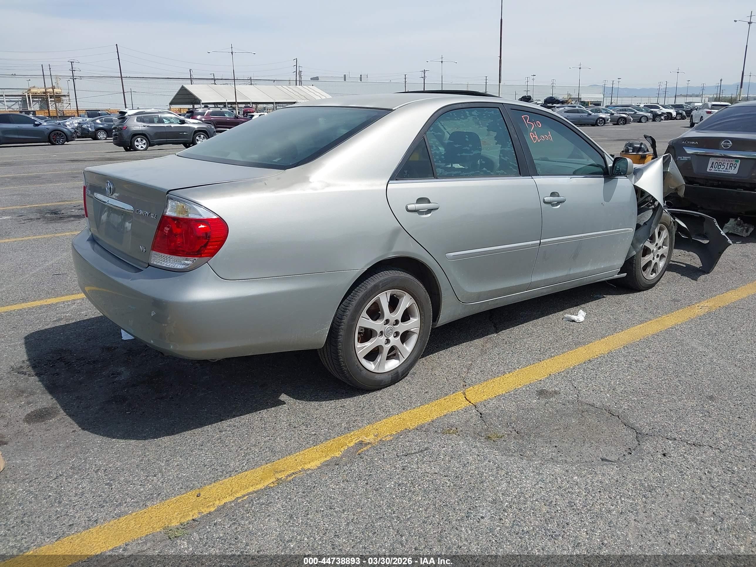 2005 Toyota Camry Xle V6 Green vin: 4T1BF32KX5U608983