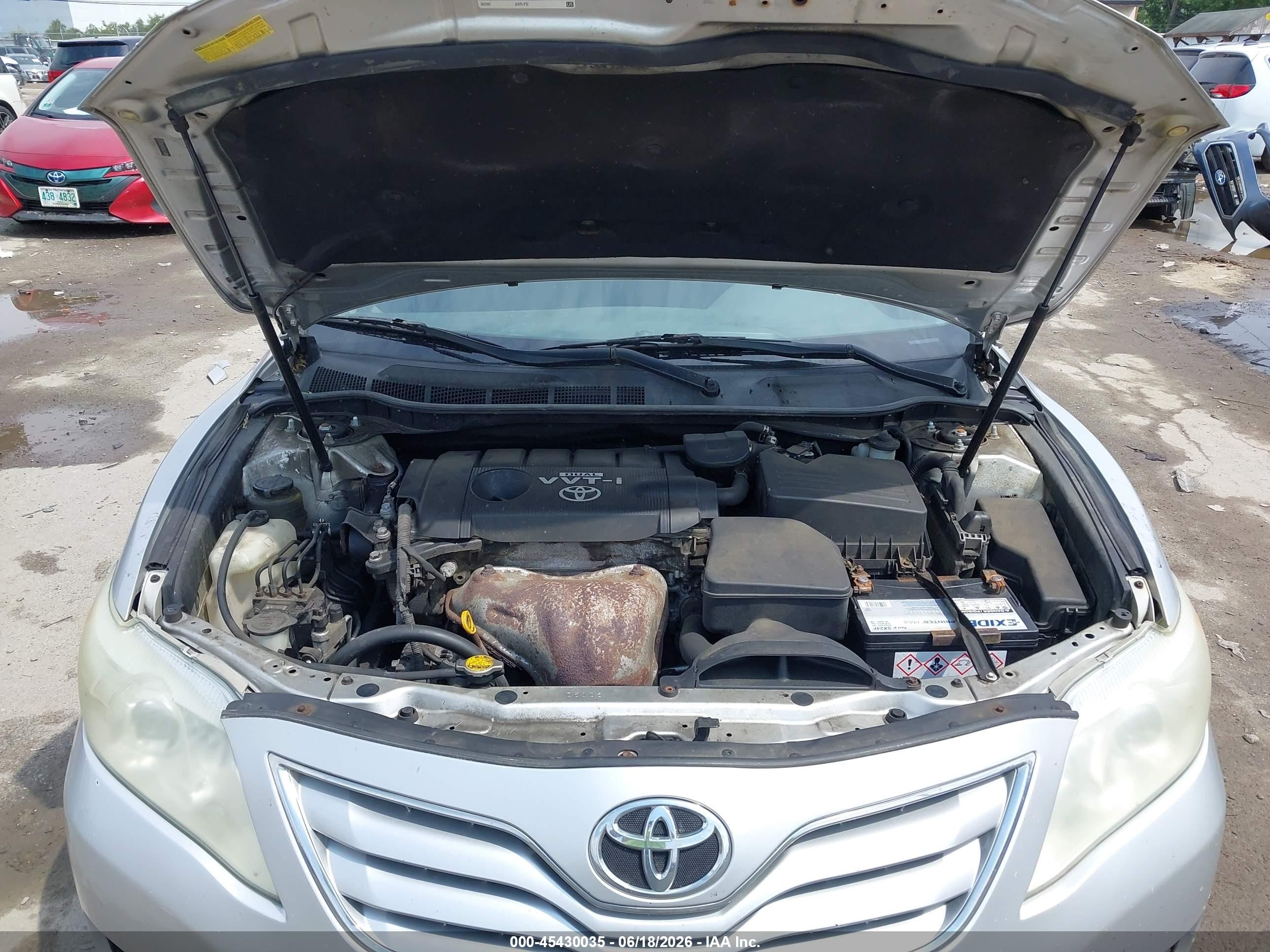 2010 Toyota Camry Le Серебряный vin: 4T1BF3EK0AU055363