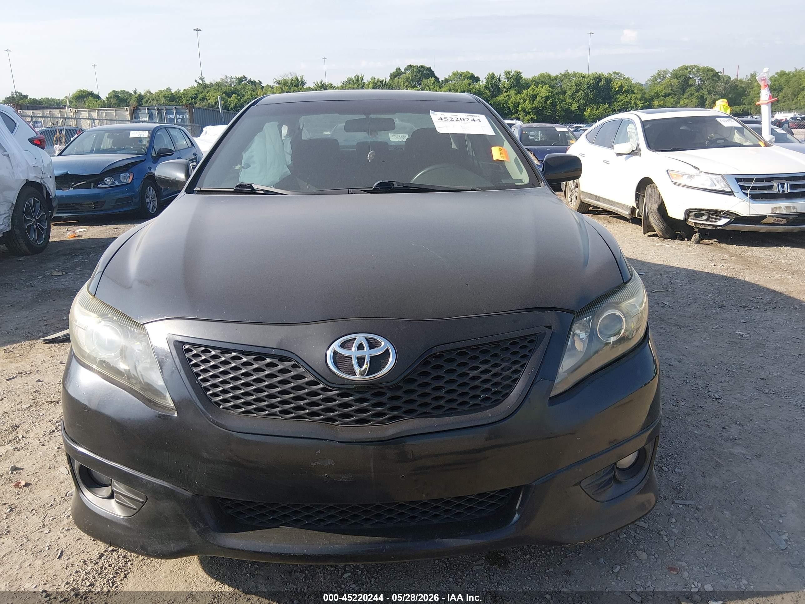 2010 Toyota Camry Se Black vin: 4T1BF3EK0AU501141