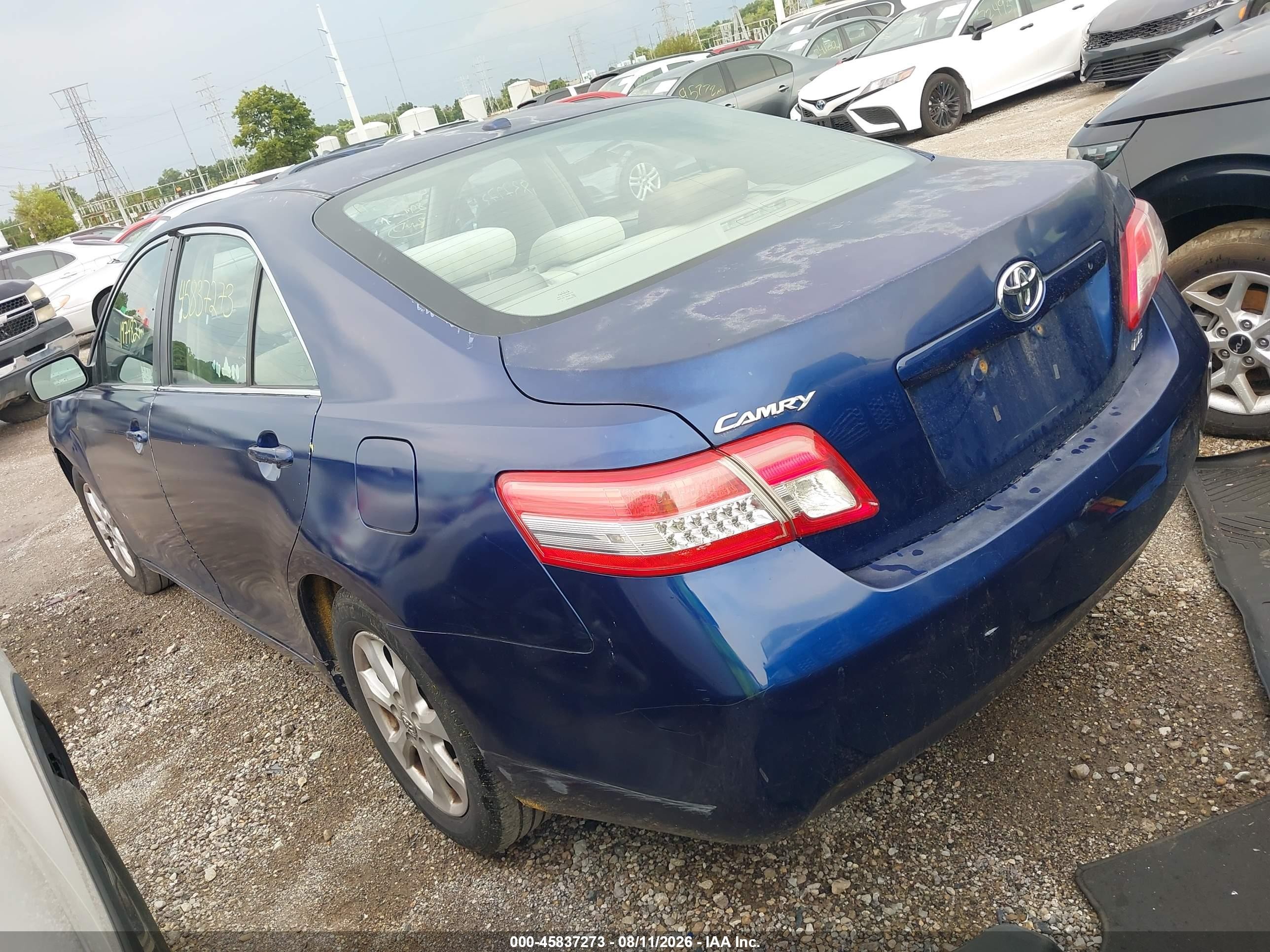 2010 Toyota Camry Le Dark Blue vin: 4T1BF3EK0AU507666