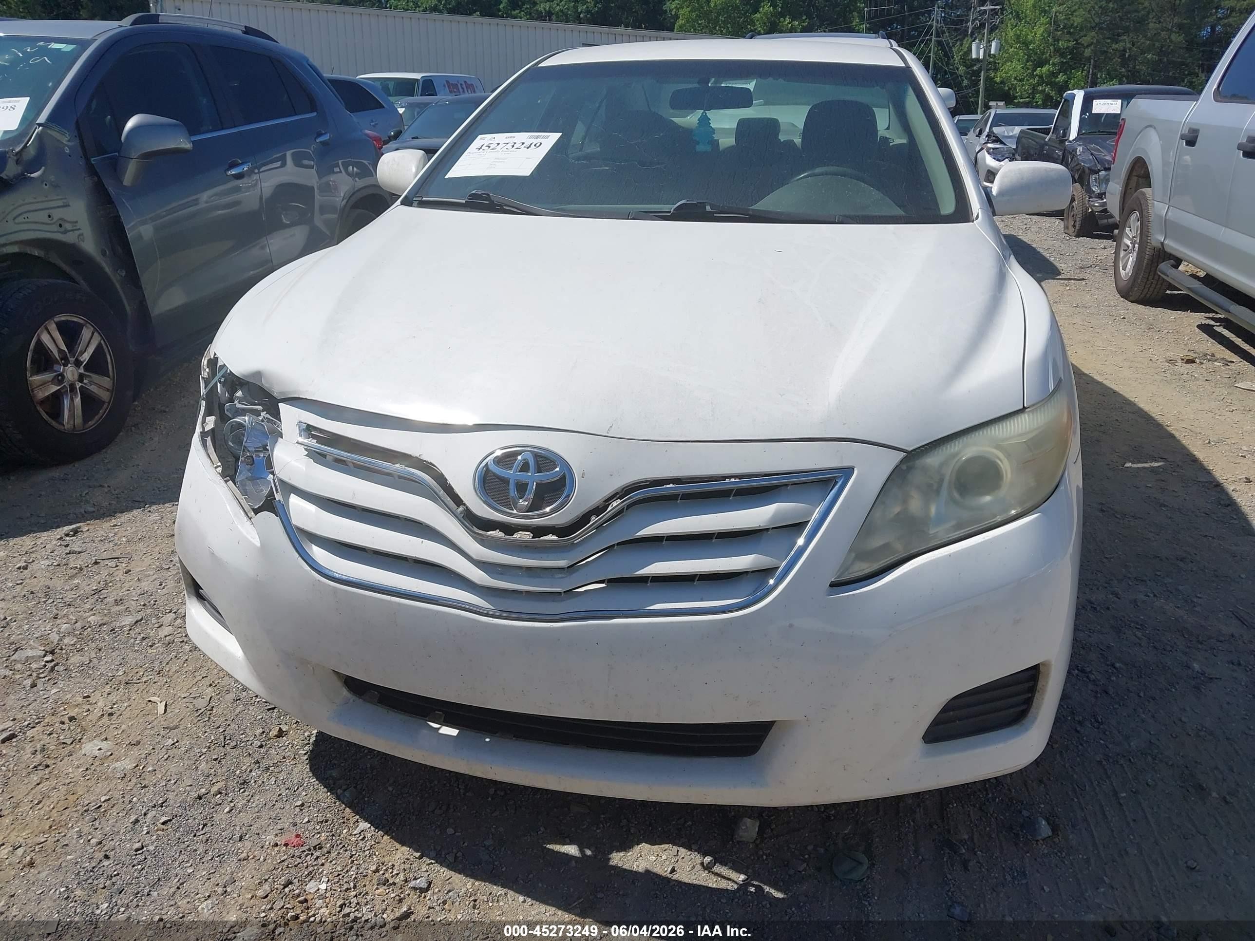 2010 Toyota Camry Le Белый vin: 4T1BF3EK0AU570167