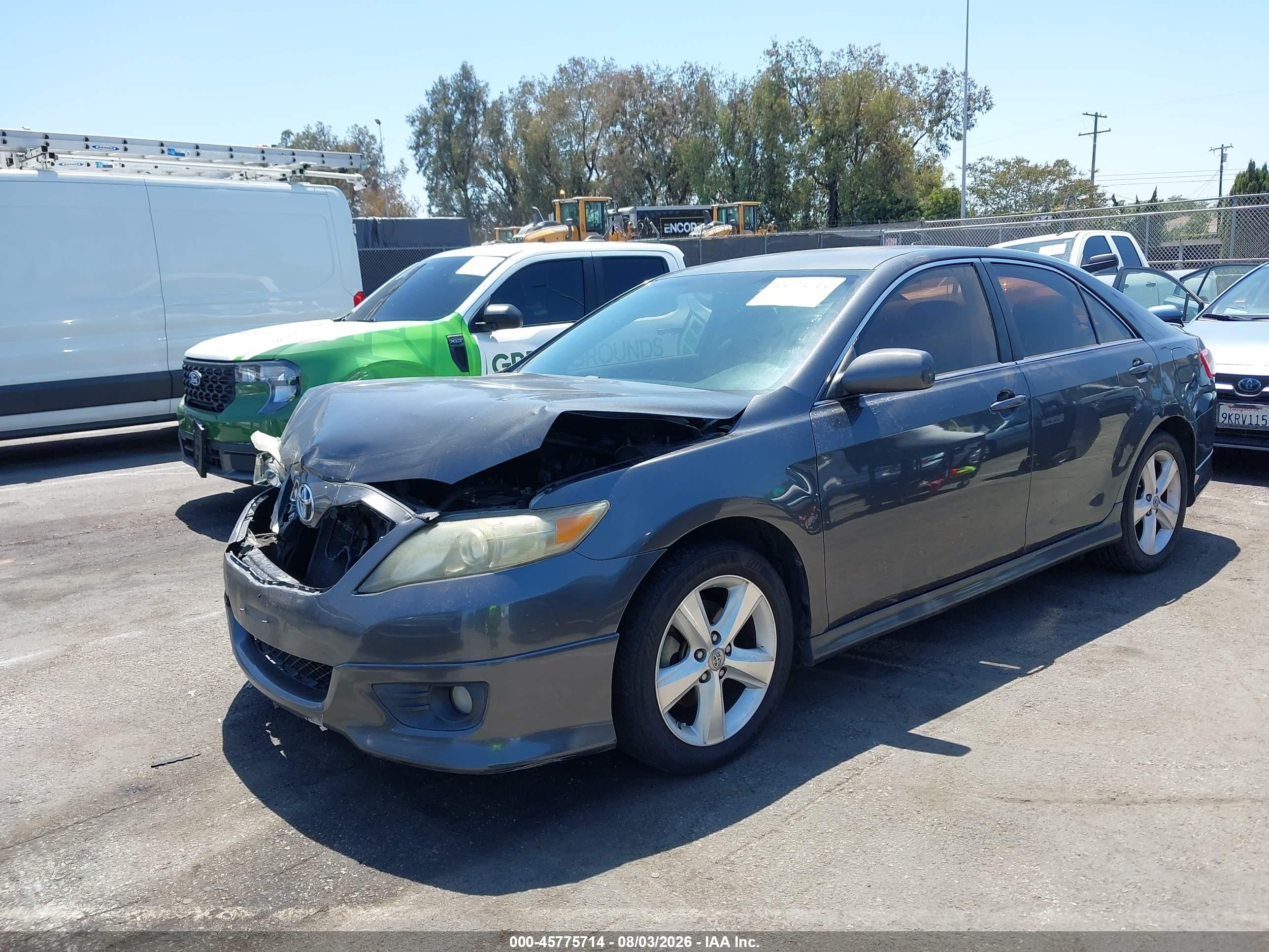 2011 Toyota Camry Se Серый vin: 4T1BF3EK0BU120472