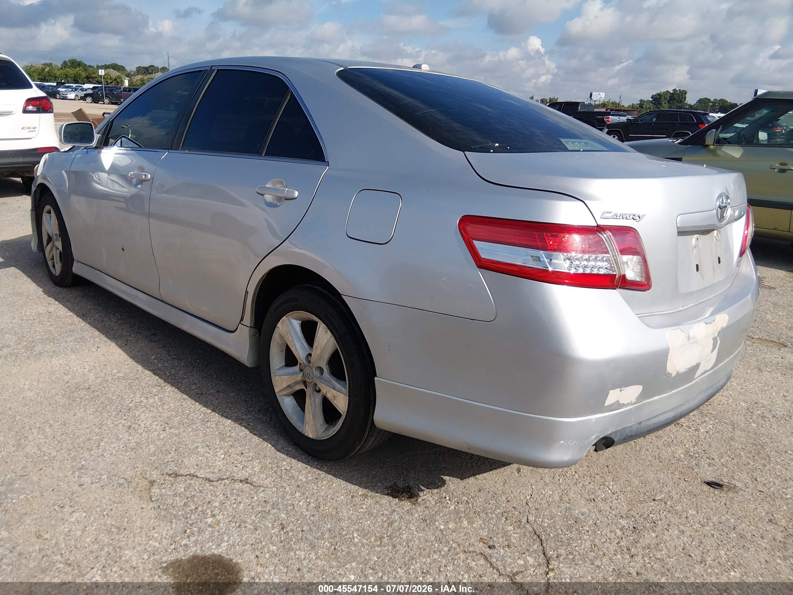 2011 Toyota Camry Se Silver vin: 4T1BF3EK0BU143542
