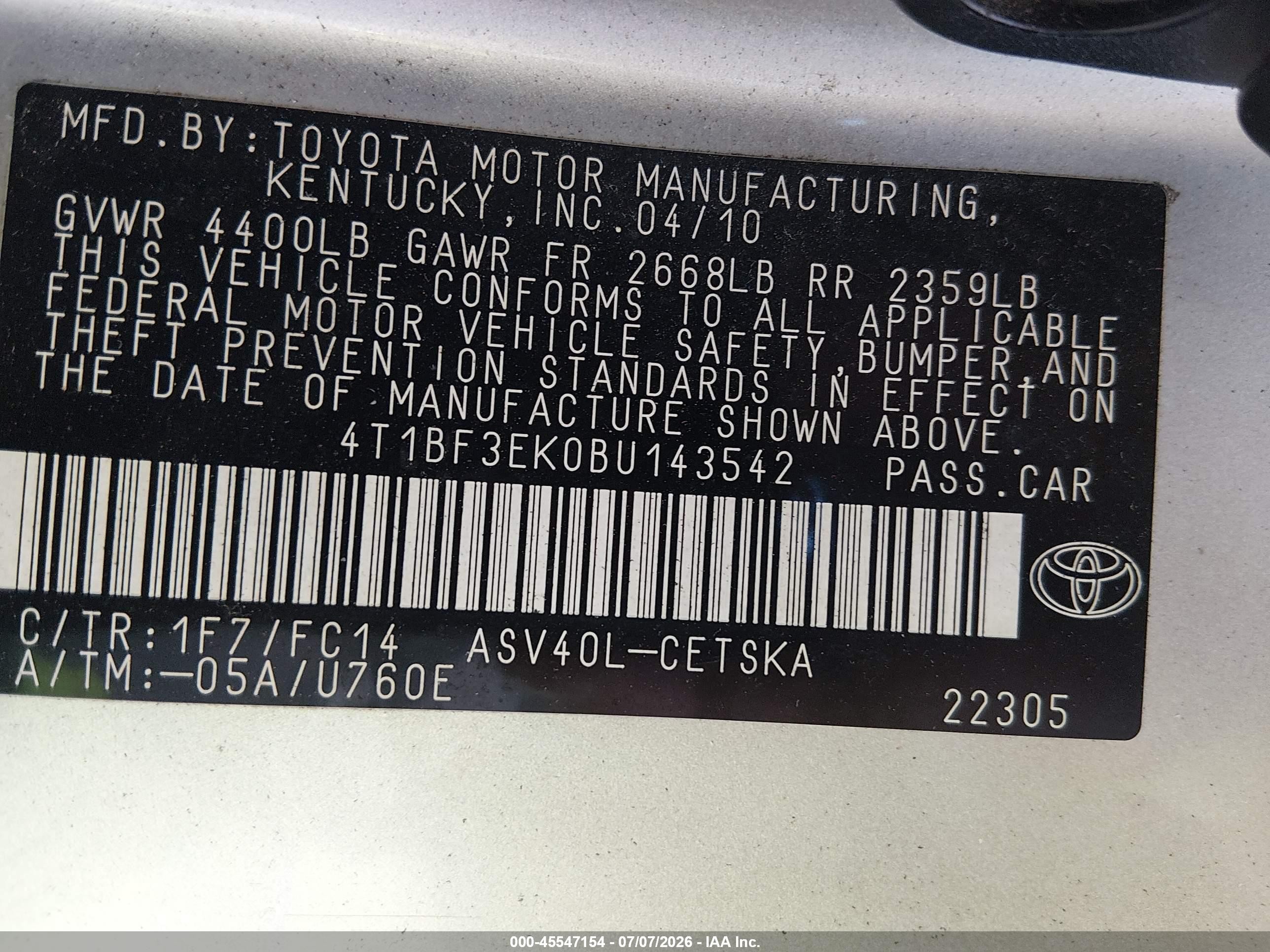 2011 Toyota Camry Se Silver vin: 4T1BF3EK0BU143542