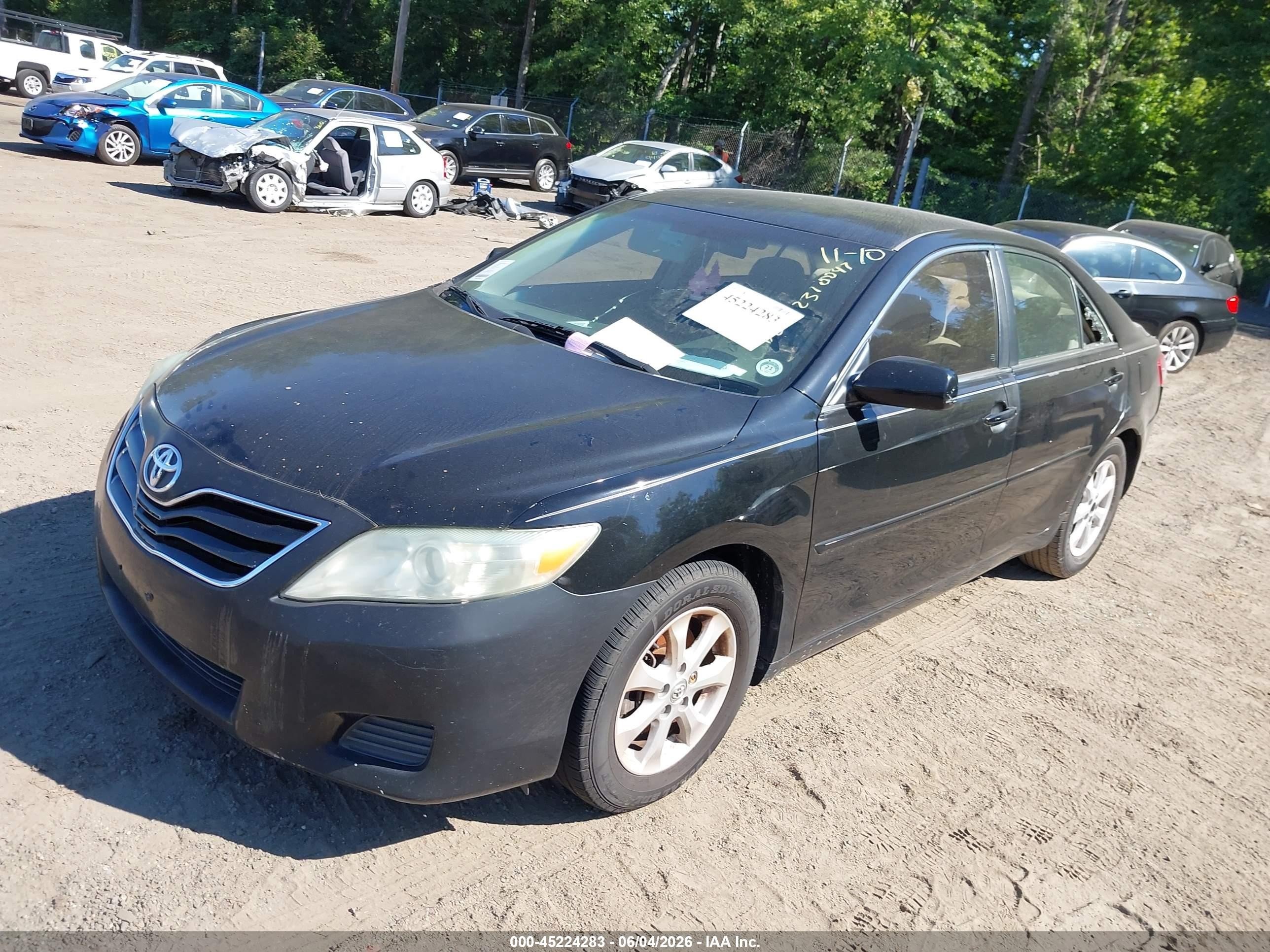 2011 Toyota Camry Le Black vin: 4T1BF3EK0BU162009