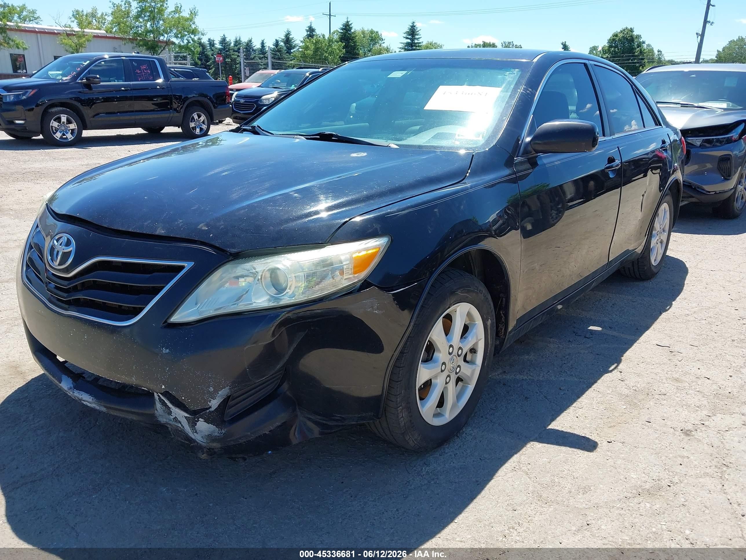 2011 Toyota Camry Le Черный vin: 4T1BF3EK0BU163659