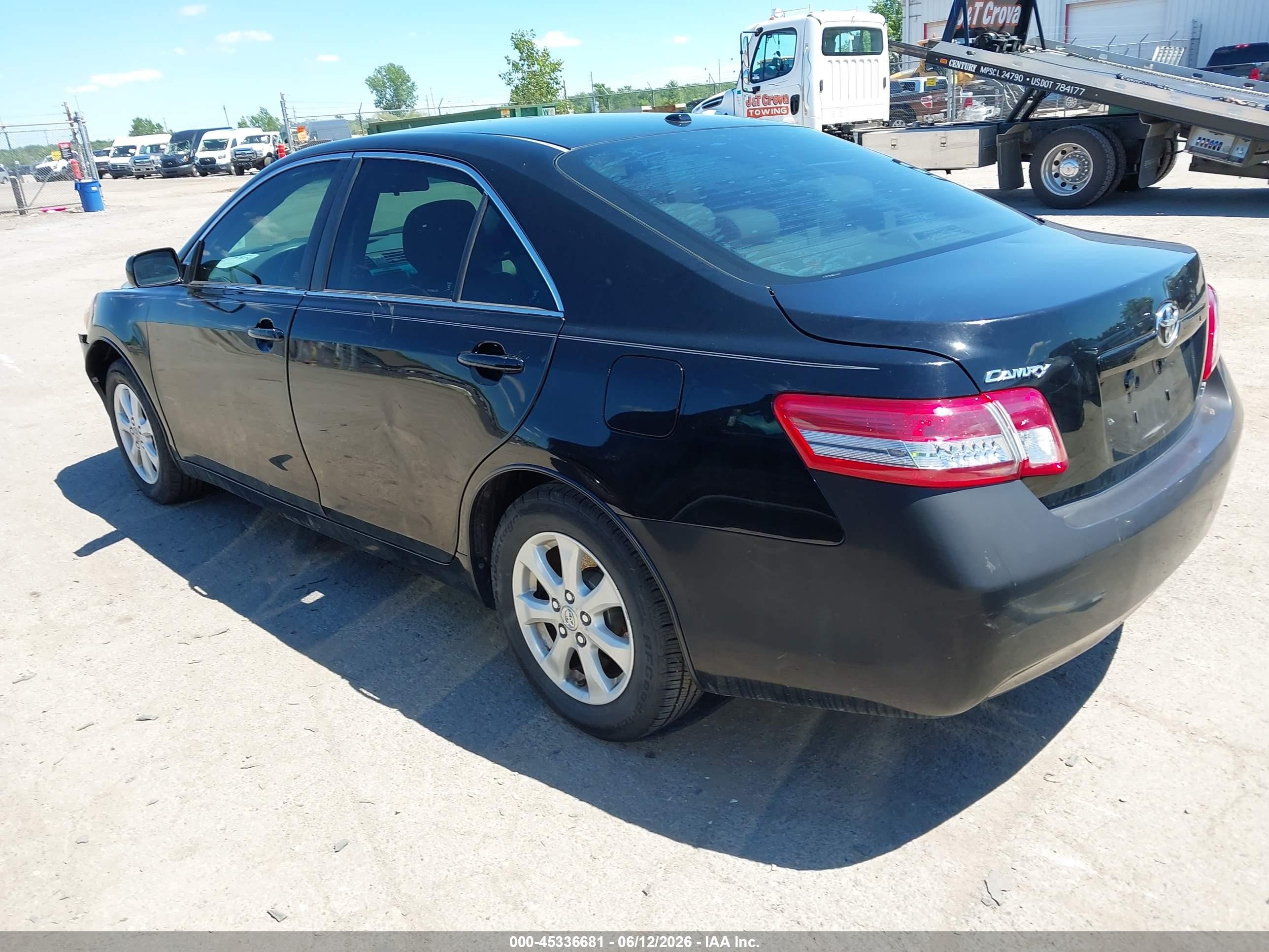 2011 Toyota Camry Le Черный vin: 4T1BF3EK0BU163659