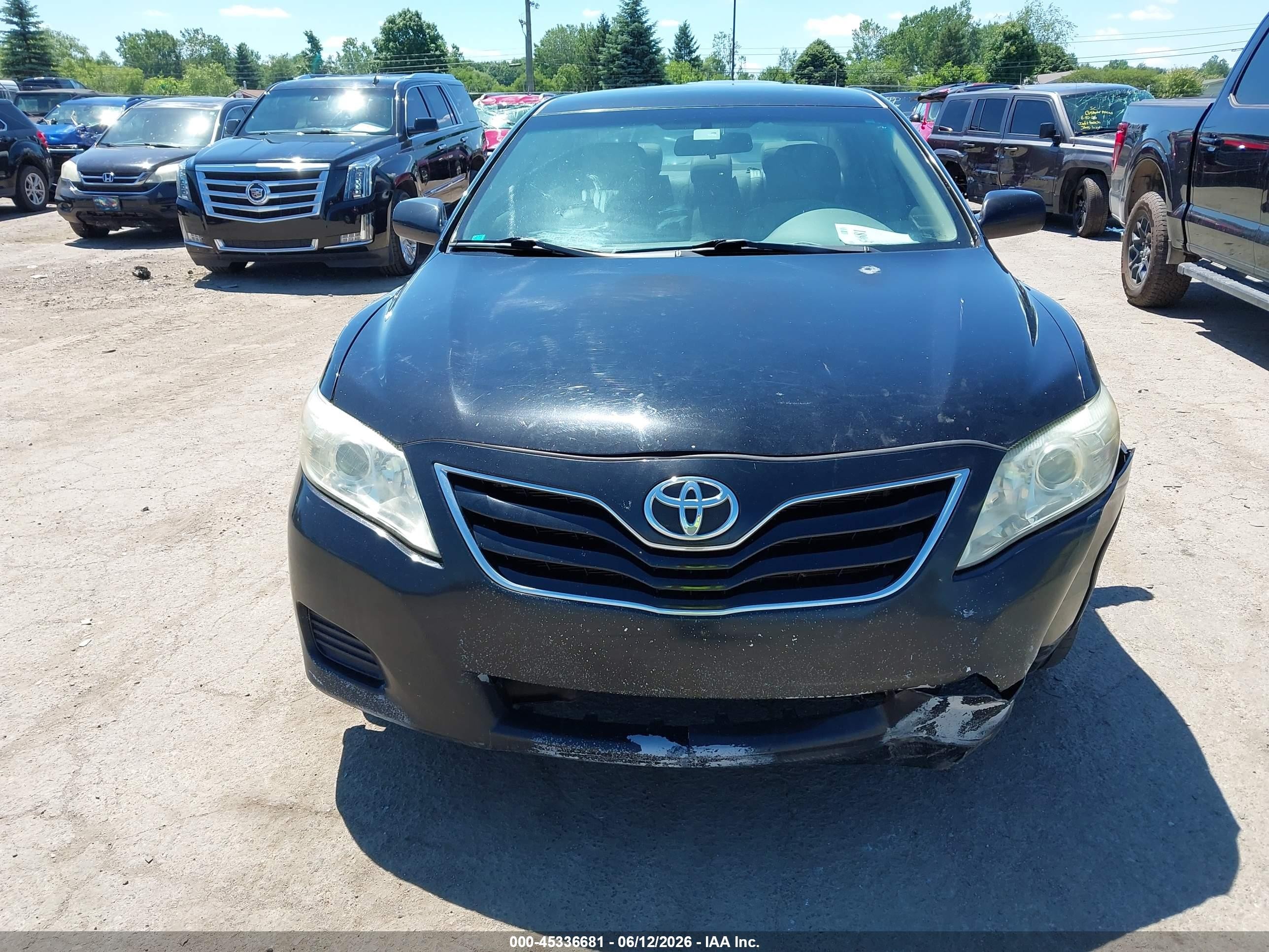 2011 Toyota Camry Le Черный vin: 4T1BF3EK0BU163659