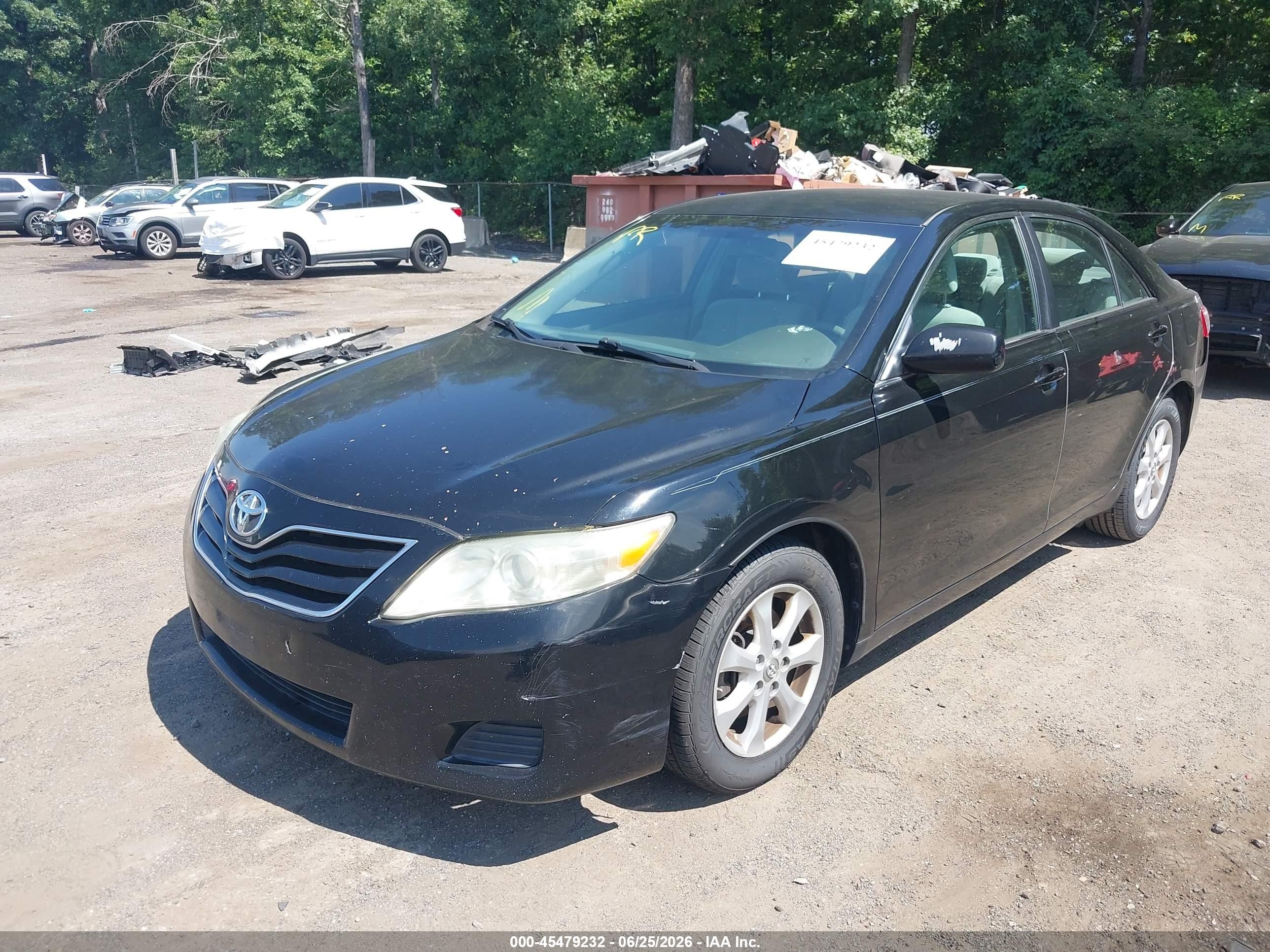 2011 Toyota Camry Le Черный vin: 4T1BF3EK0BU174418