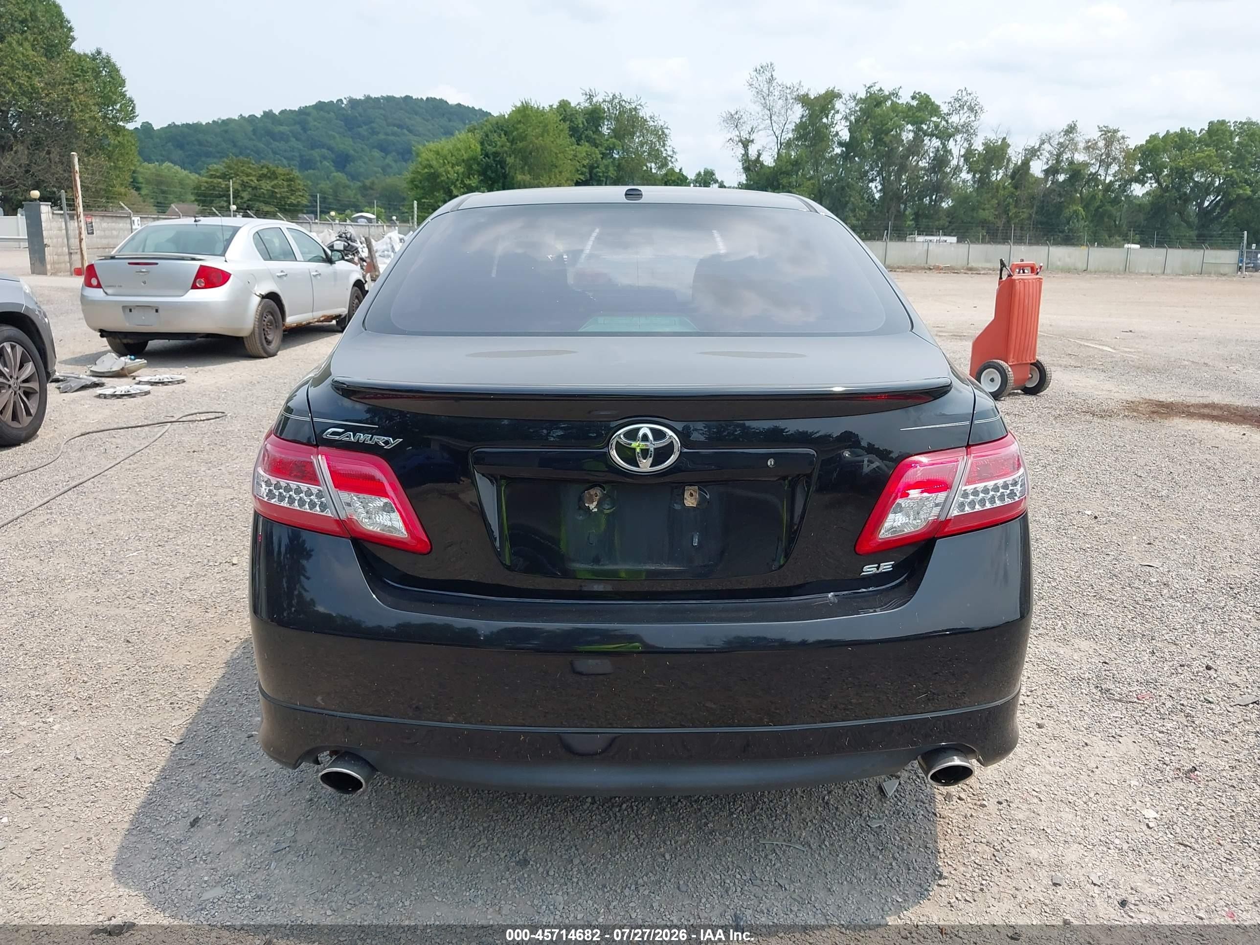 2011 Toyota Camry Se Black vin: 4T1BF3EK0BU184379