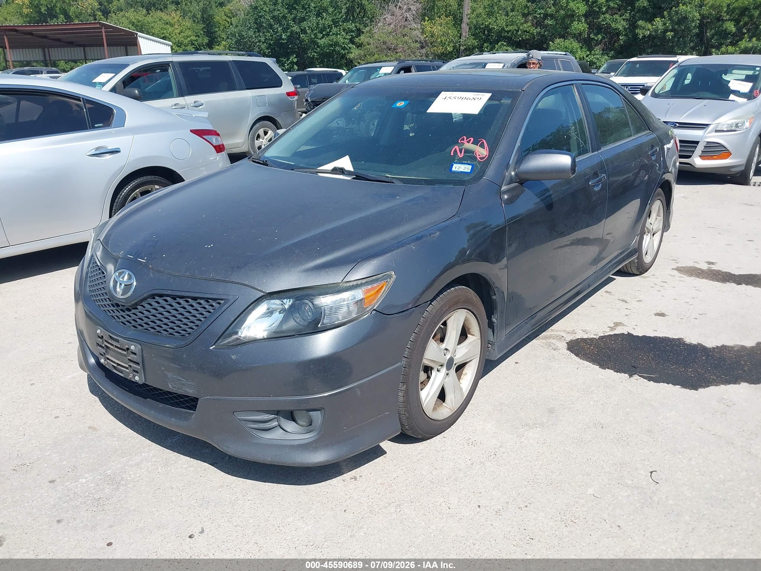 2011 Toyota Camry Se Gray vin: 4T1BF3EK0BU201892