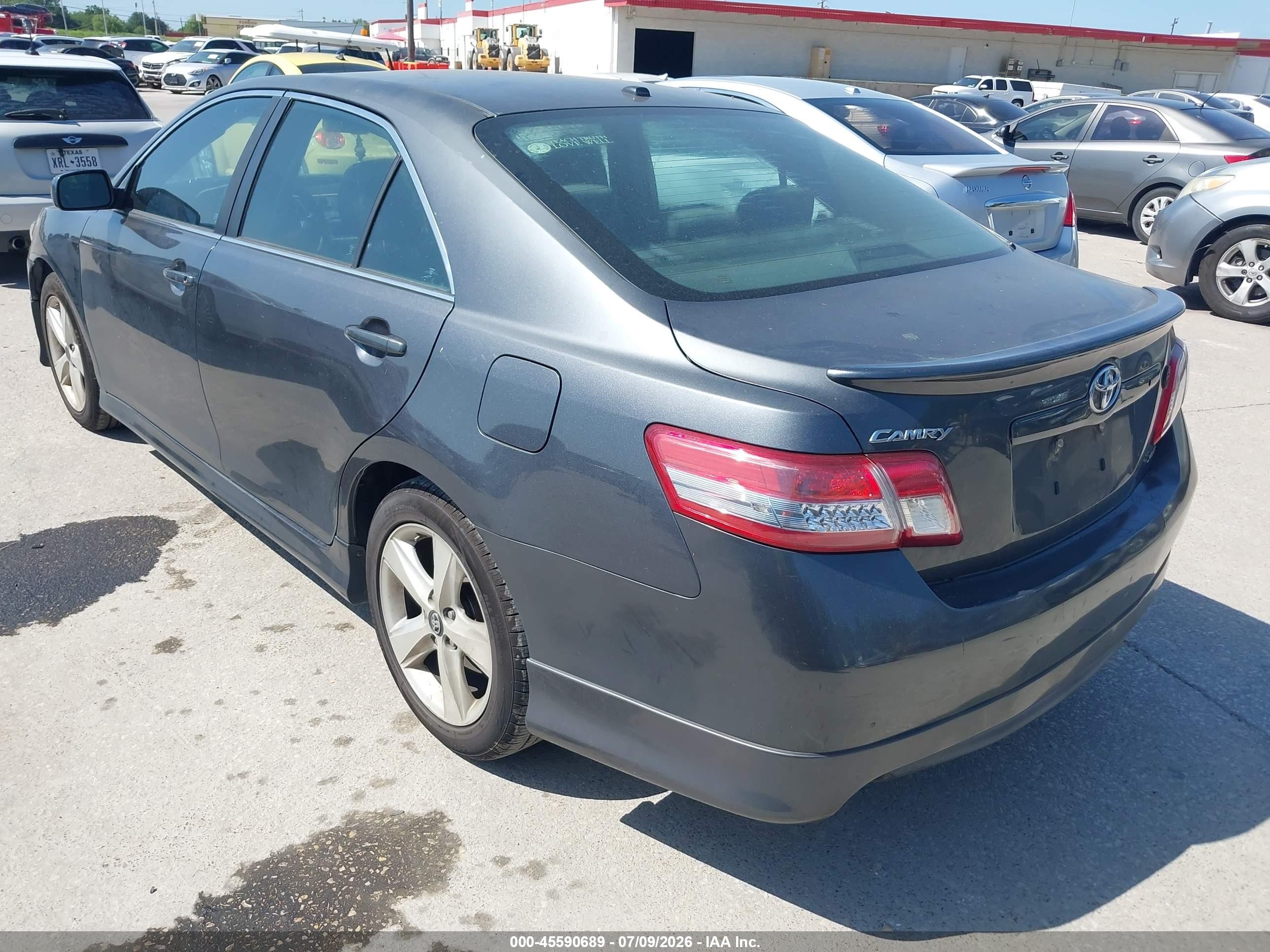 2011 Toyota Camry Se Gray vin: 4T1BF3EK0BU201892