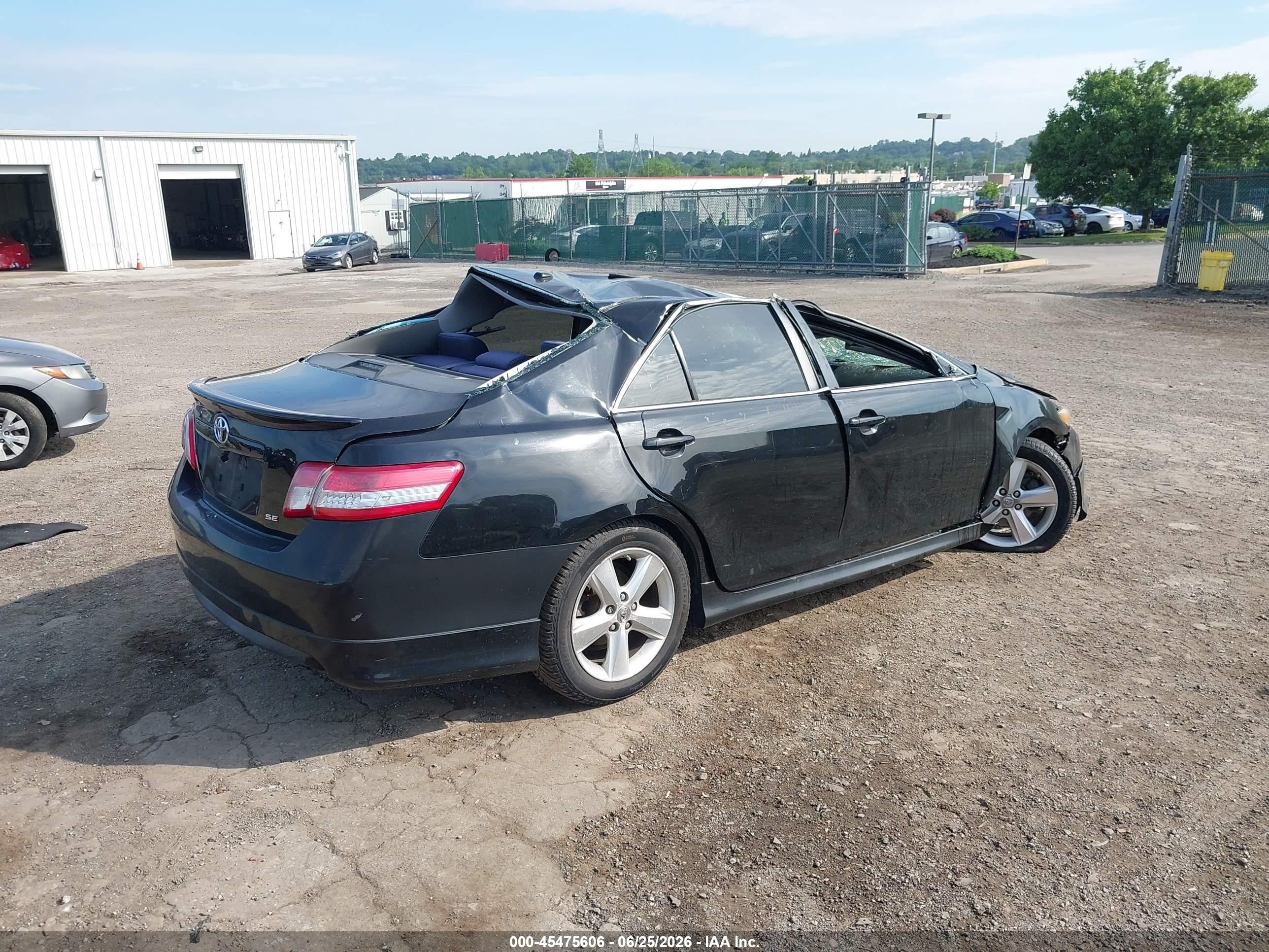 2011 Toyota Camry Se Black vin: 4T1BF3EK0BU204159