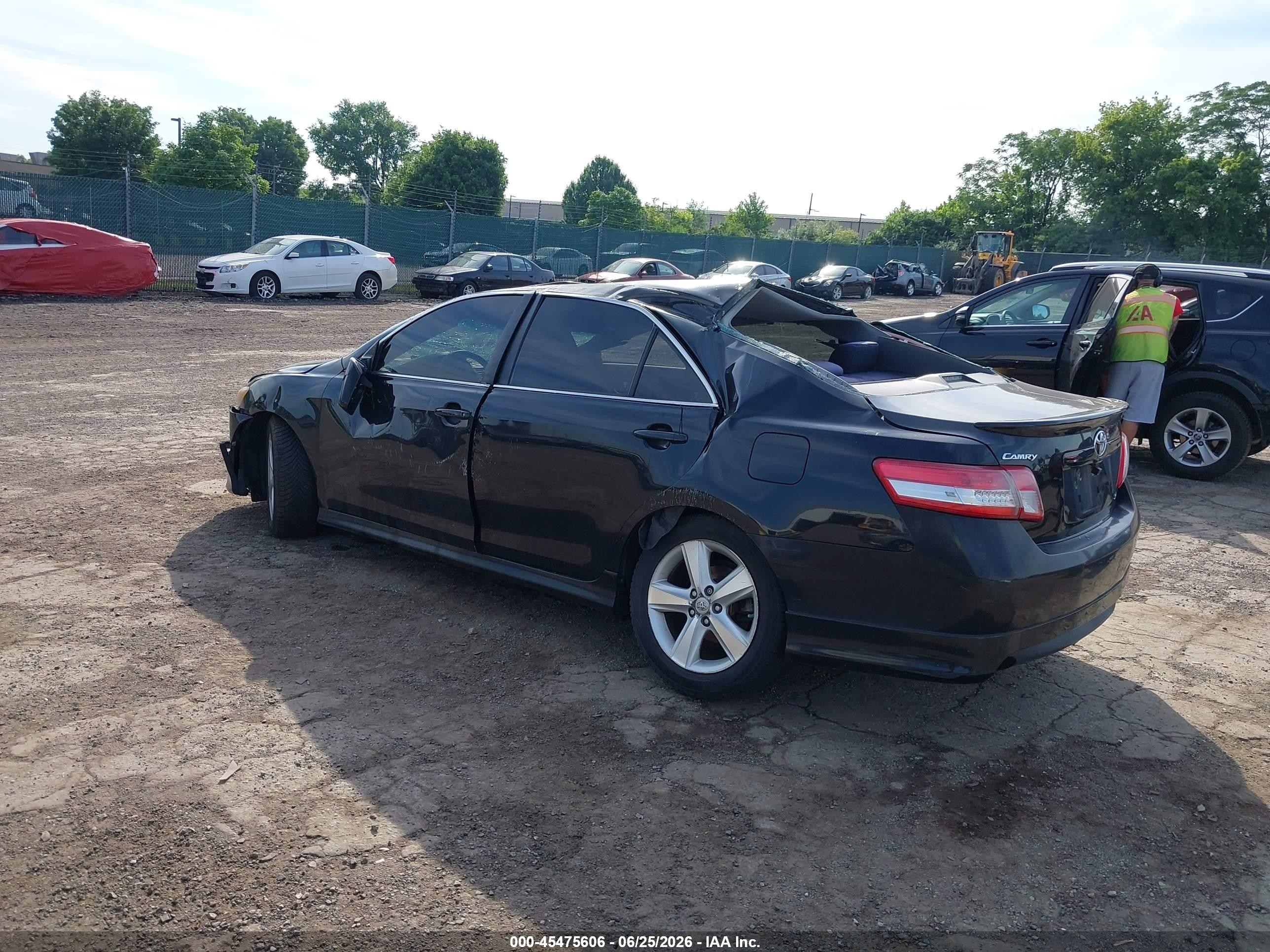 2011 Toyota Camry Se Black vin: 4T1BF3EK0BU204159