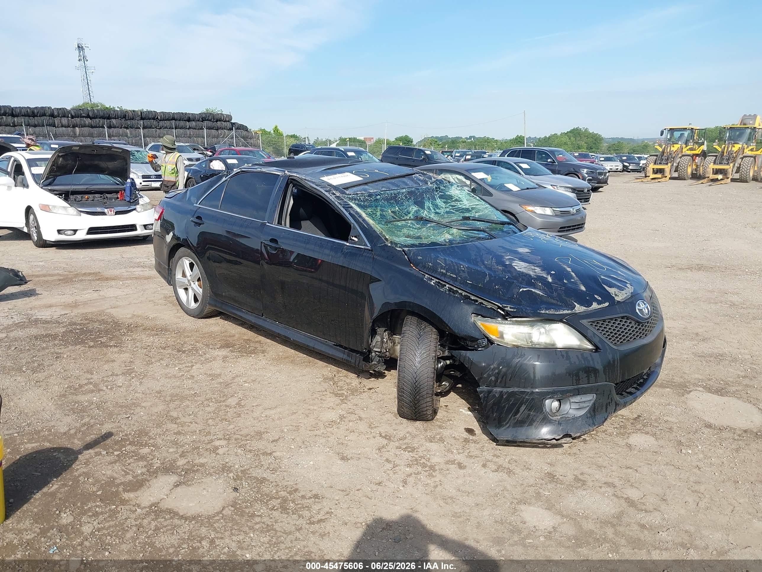 2011 Toyota Camry Se Black vin: 4T1BF3EK0BU204159