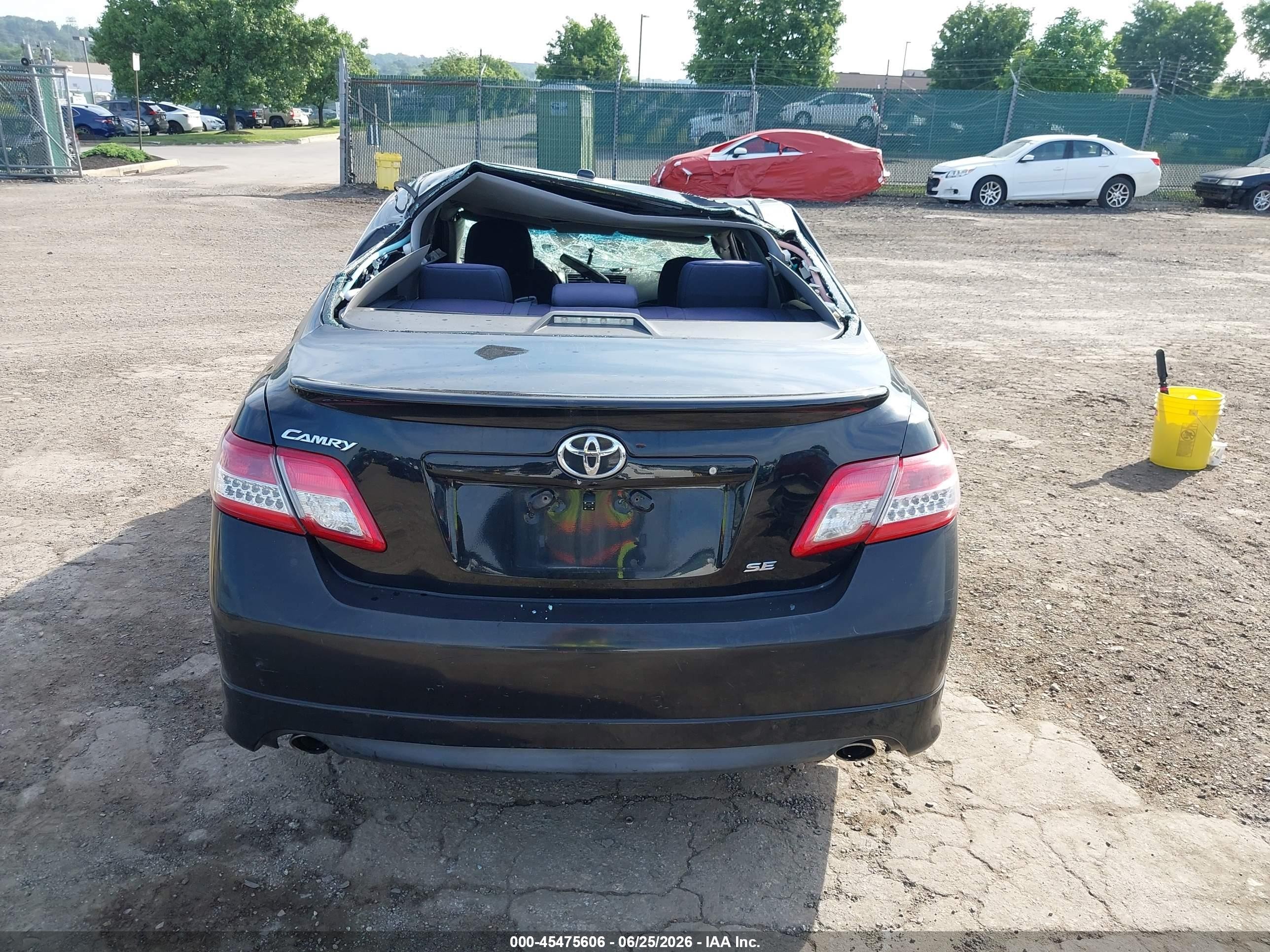 2011 Toyota Camry Se Black vin: 4T1BF3EK0BU204159