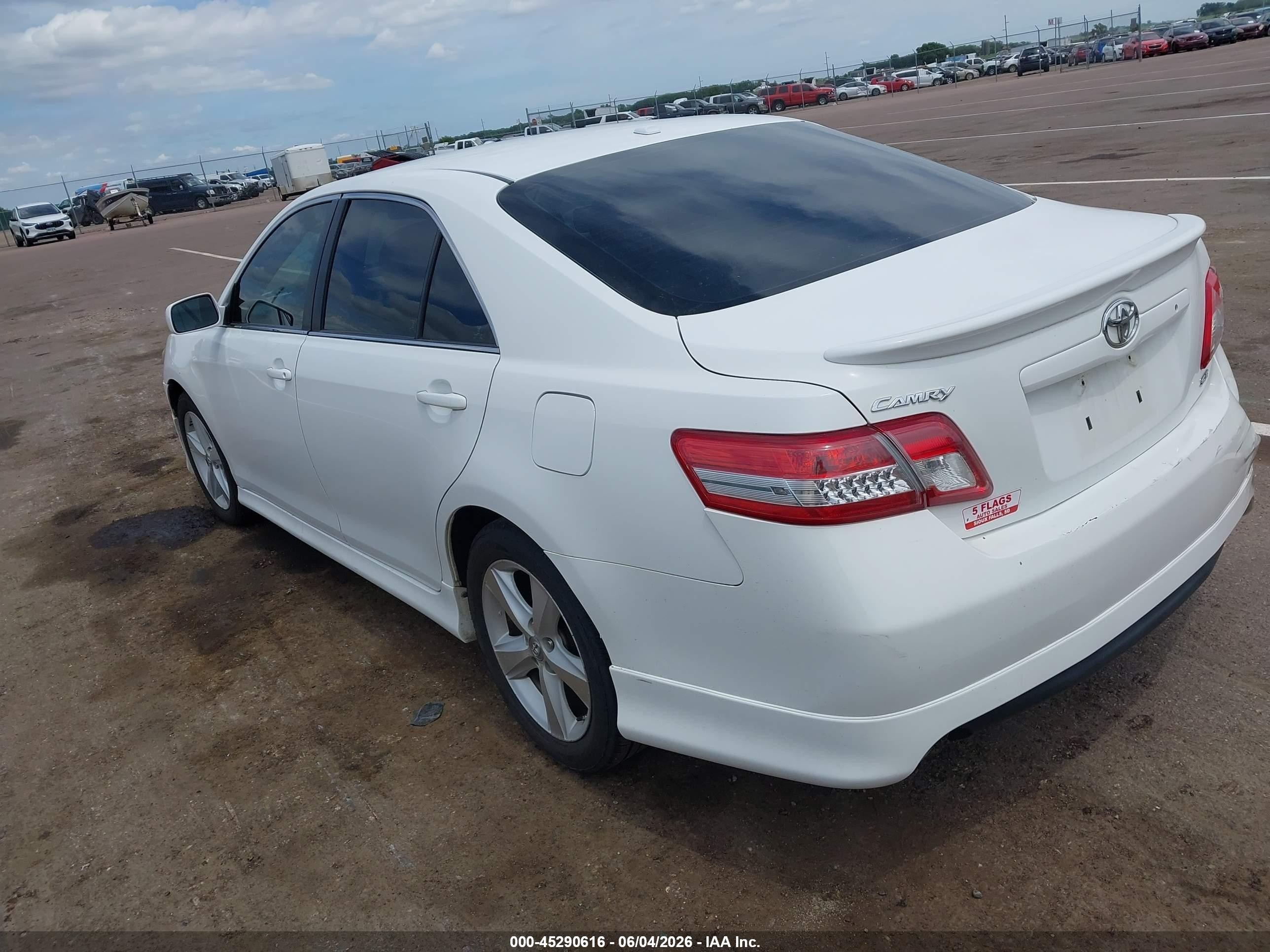 2011 Toyota Camry Se White vin: 4T1BF3EK0BU591599