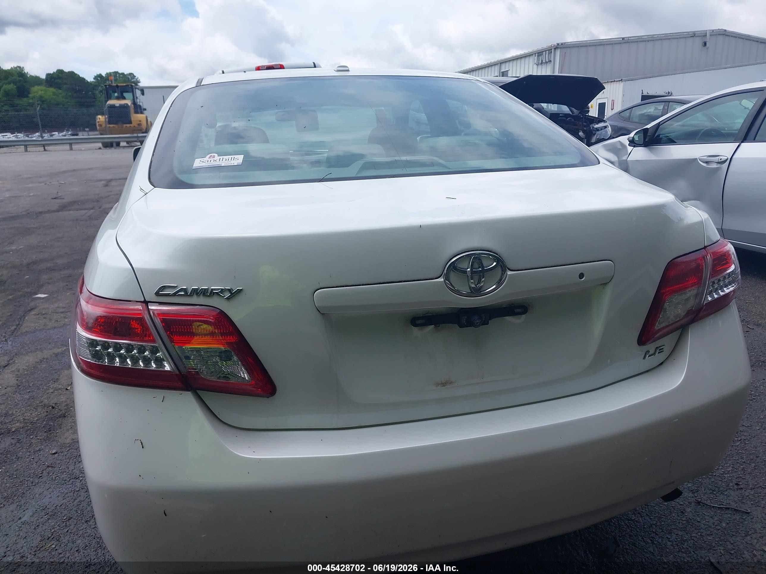 2011 Toyota Camry Le White vin: 4T1BF3EK0BU634757