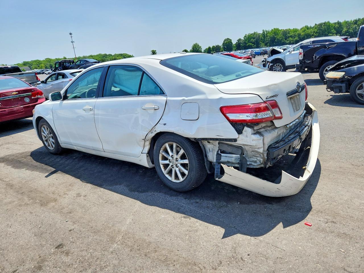 2011 Toyota Camry Xle Белый vin: 4T1BF3EK0BU642373