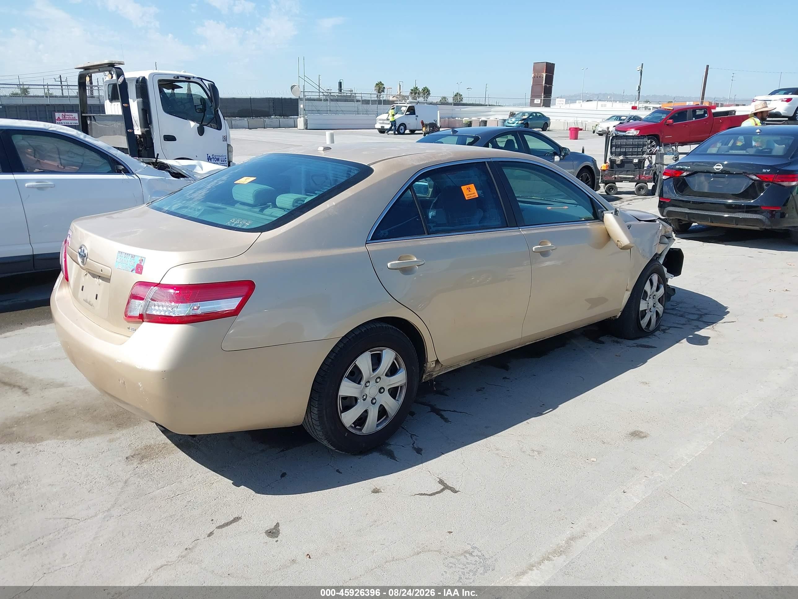 2011 Toyota Camry Le Золотой vin: 4T1BF3EK0BU722210