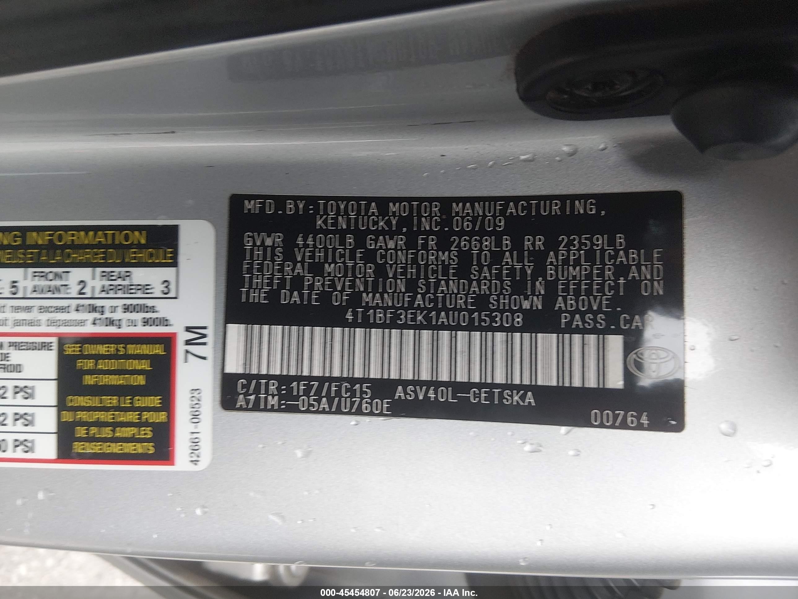 2010 Toyota Camry Se Silver vin: 4T1BF3EK1AU015308