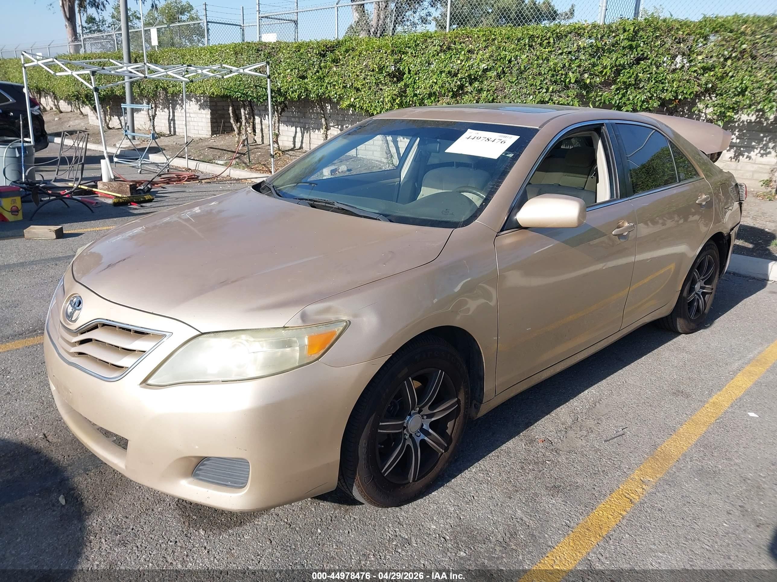 2010 Toyota Camry Le Gold vin: 4T1BF3EK1AU086184