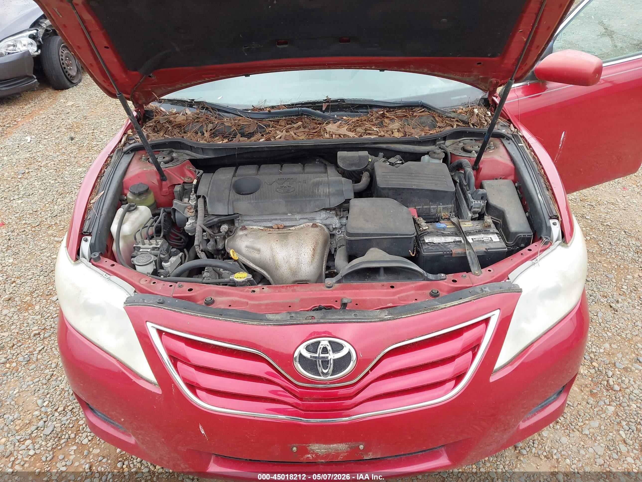 2010 Toyota Camry Le Бордовый vin: 4T1BF3EK1AU581016
