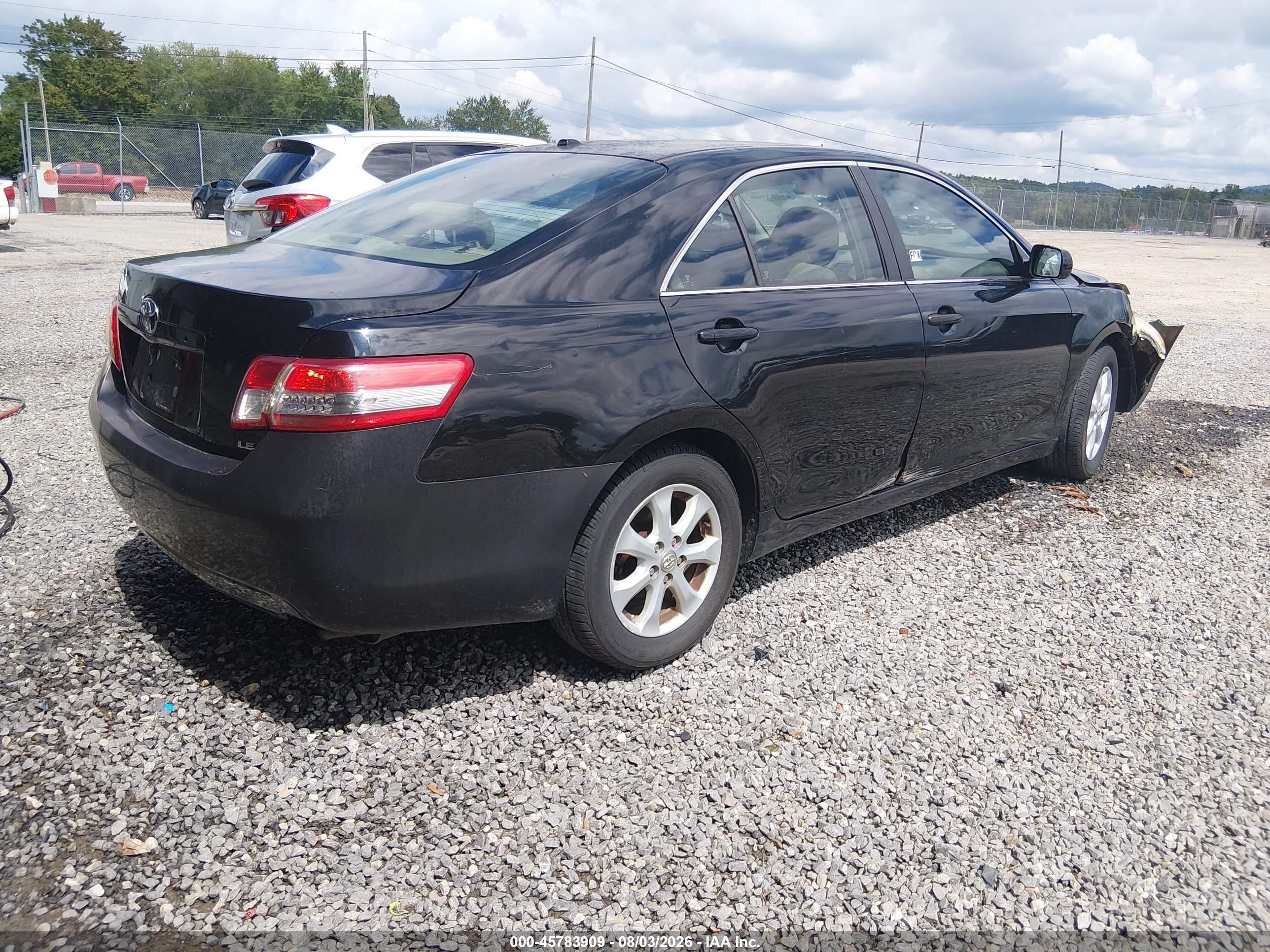 2011 Toyota Camry Le Black vin: 4T1BF3EK1BU157563